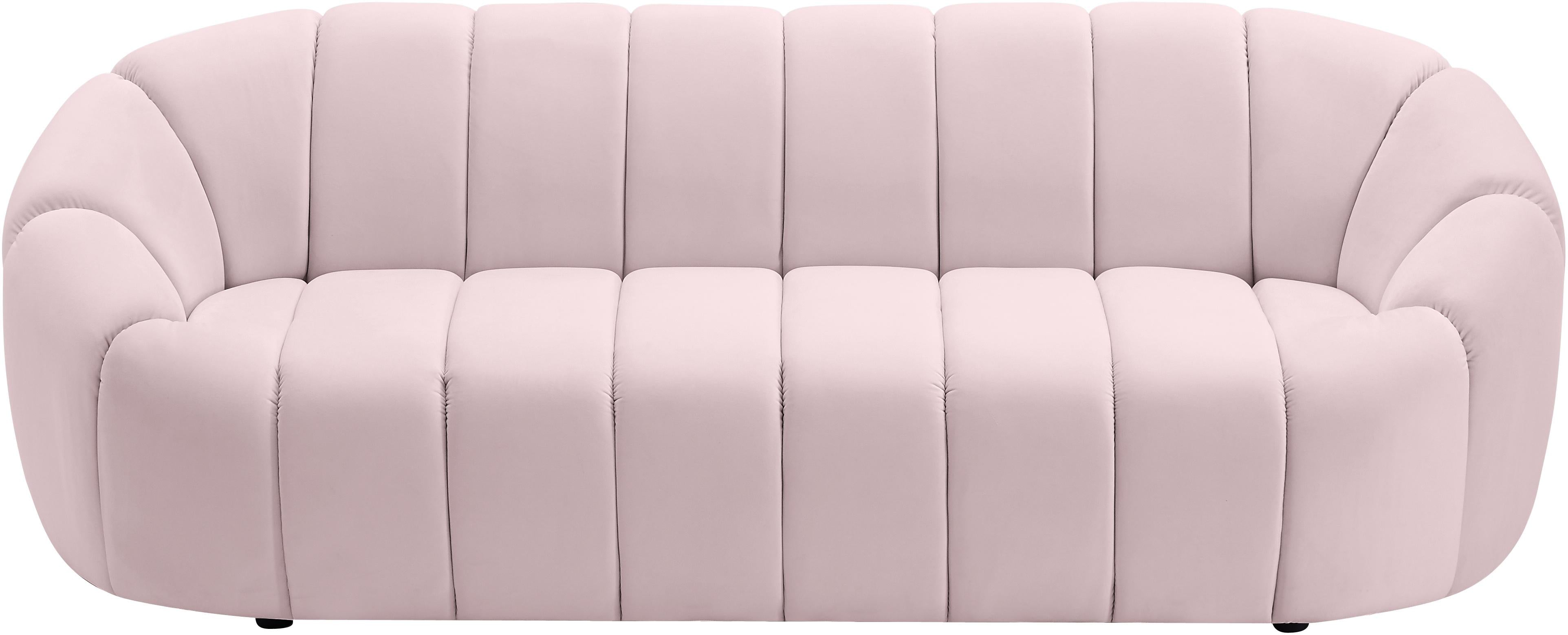Elijah Pink Velvet Sofa - Luxury Home Furniture (MI)