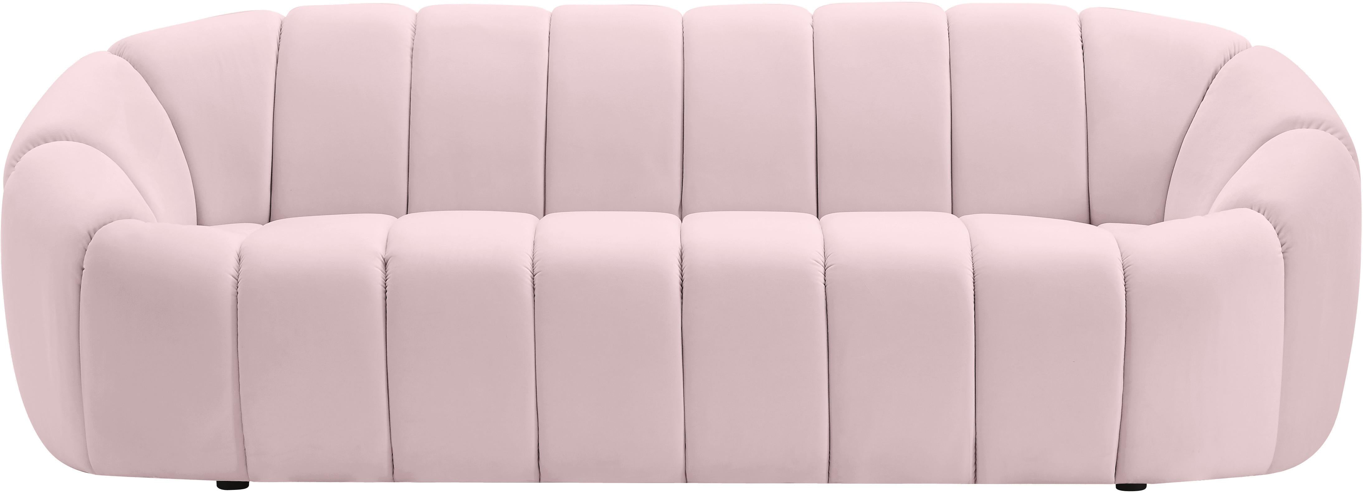 Elijah Pink Velvet Sofa - Luxury Home Furniture (MI)