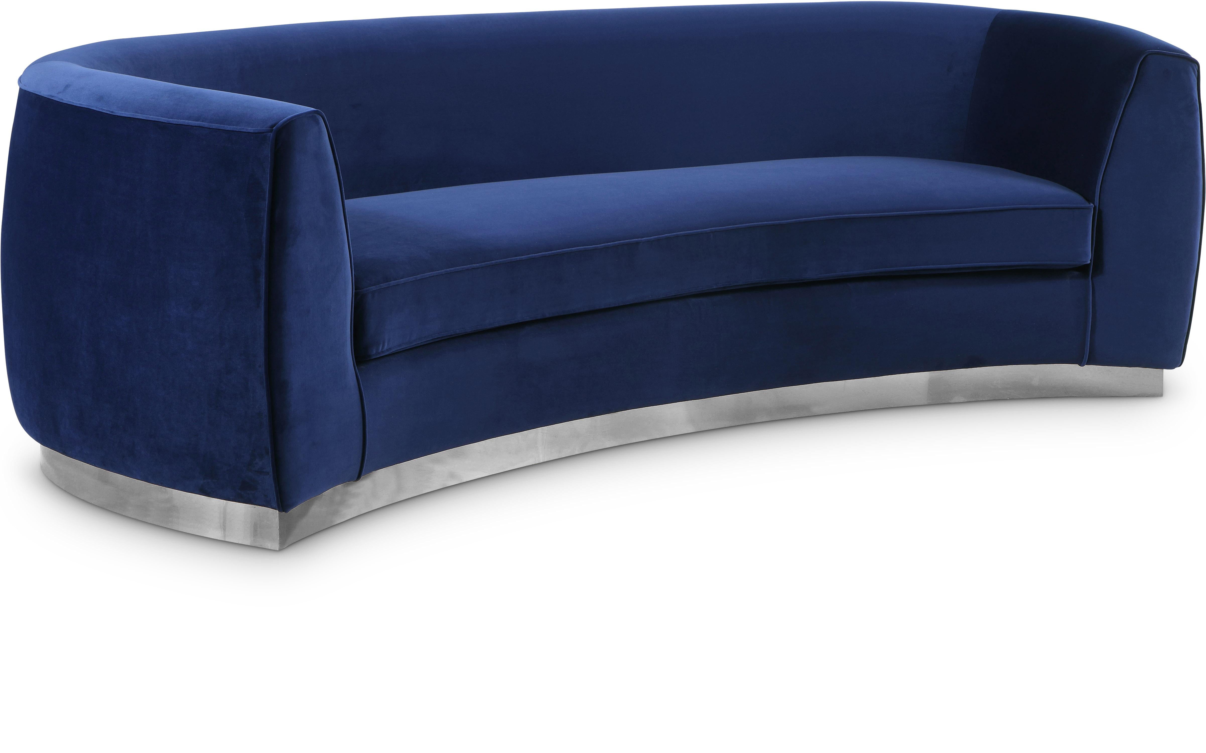 Julian Navy Velvet Sofa - Luxury Home Furniture (MI)