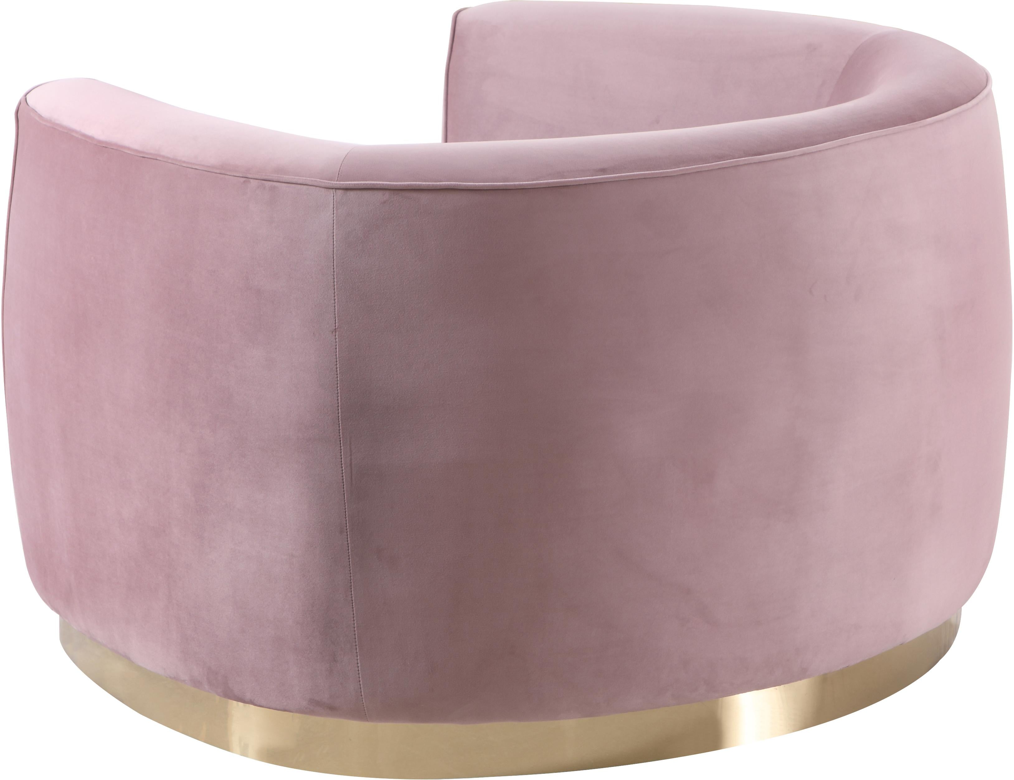 Julian Pink Velvet Chair - Luxury Home Furniture (MI)