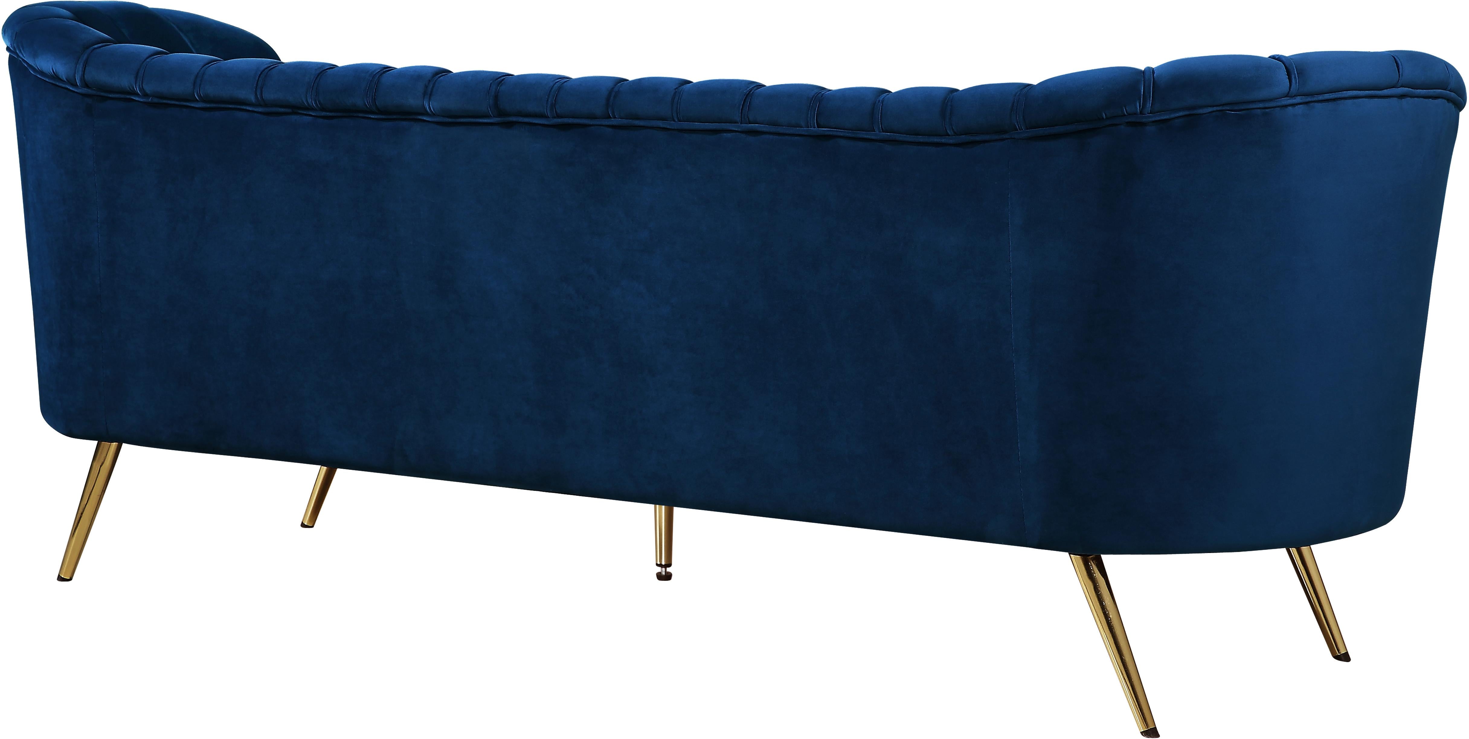 Margo Navy Velvet Sofa - Luxury Home Furniture (MI)