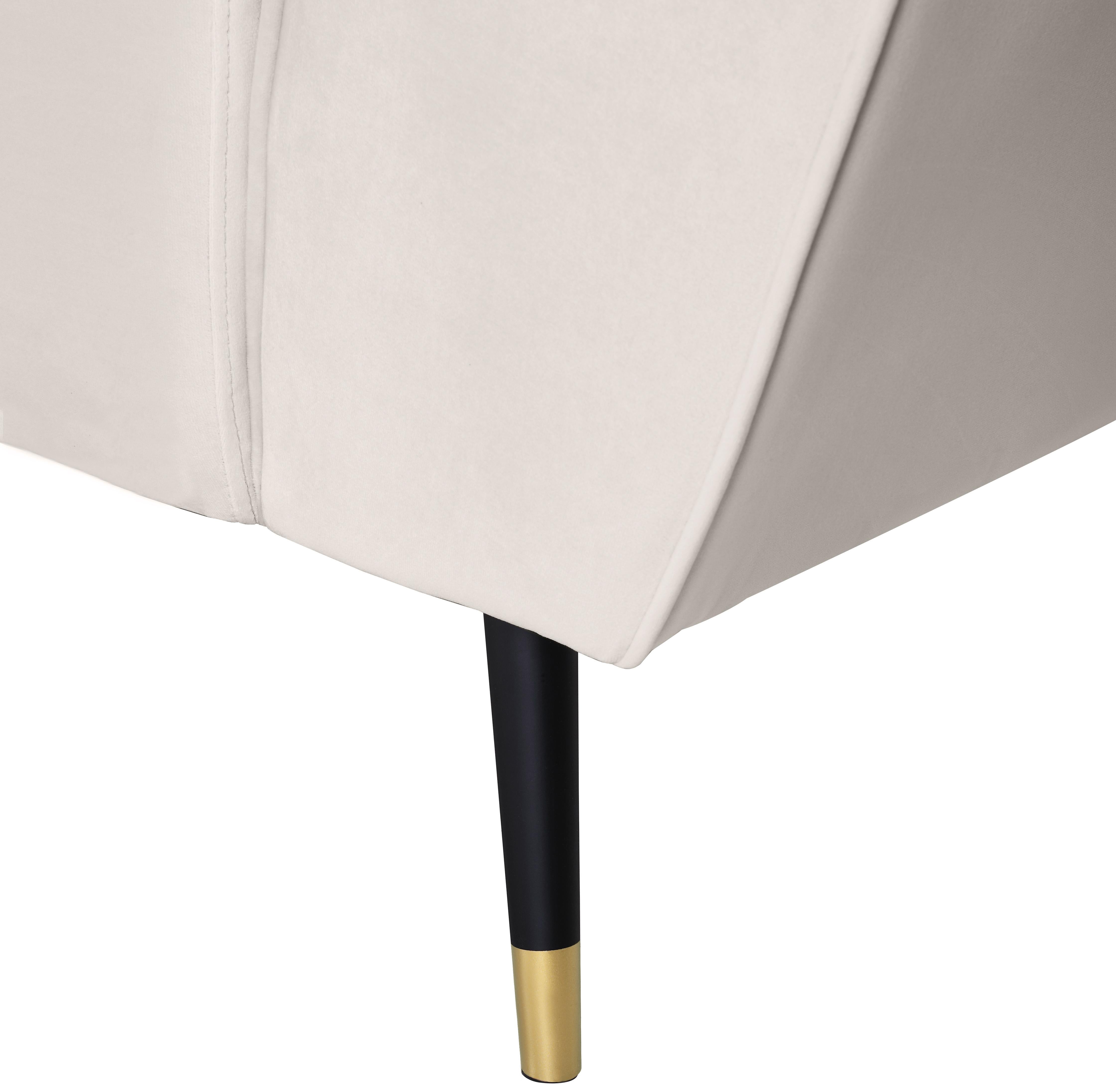 Beaumont Cream Velvet Sofa - Luxury Home Furniture (MI)