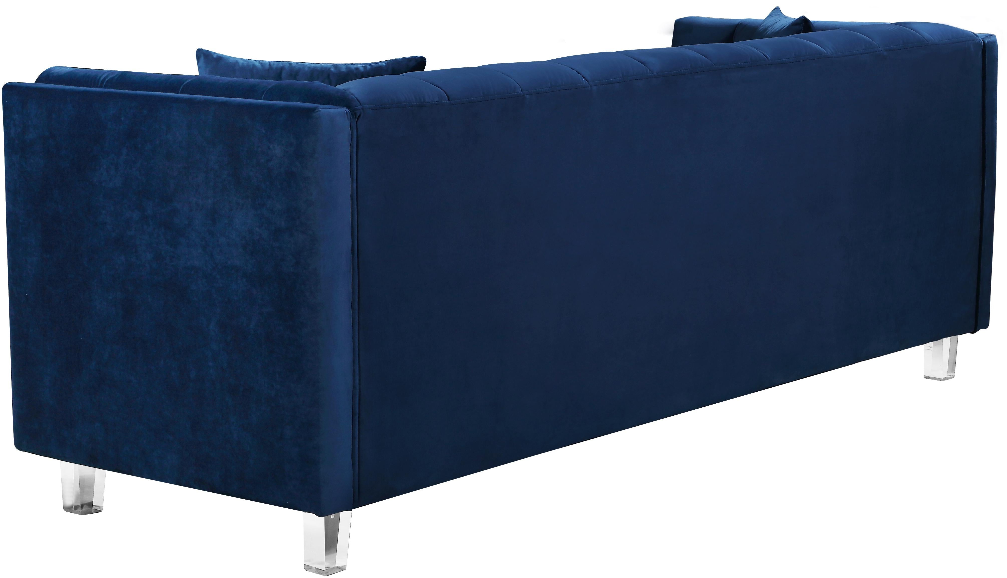 Mariel Navy Velvet Sofa - Luxury Home Furniture (MI)