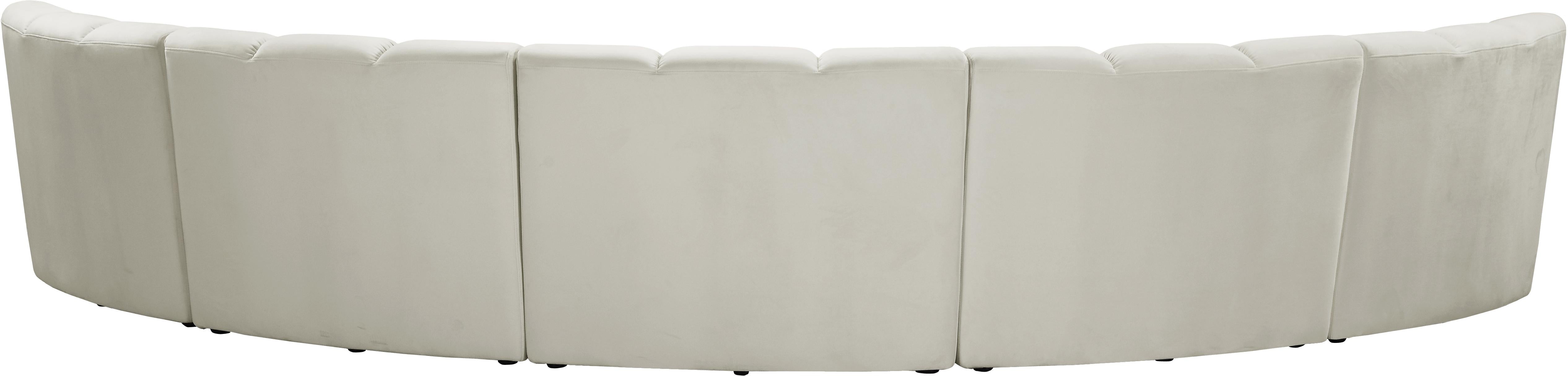 Infinity Cream Velvet 5pc. Modular Sectional - Luxury Home Furniture (MI)