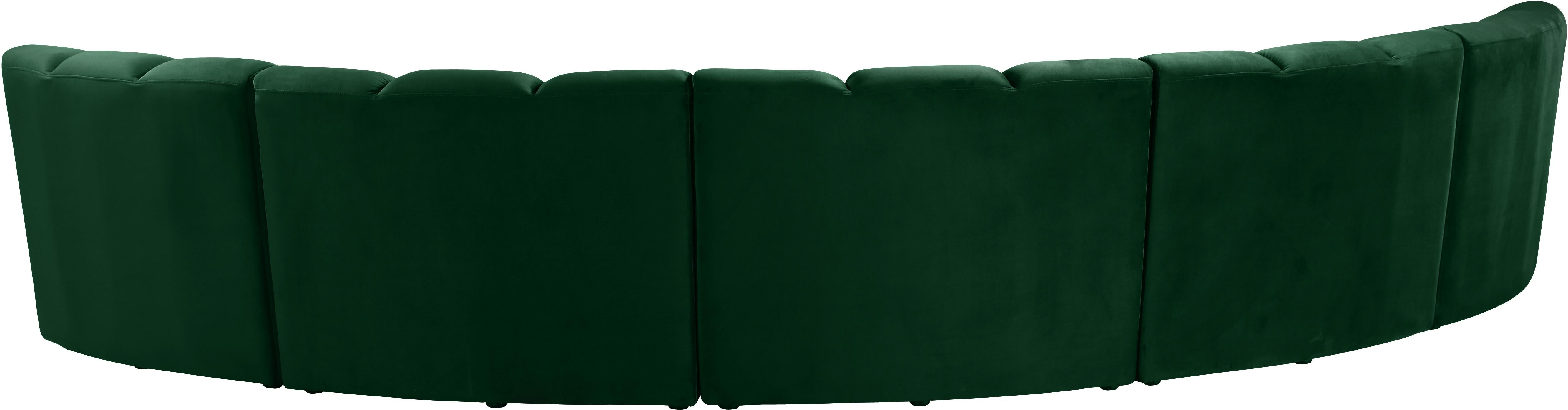 Infinity Green Velvet 5pc. Modular Sectional - Luxury Home Furniture (MI)