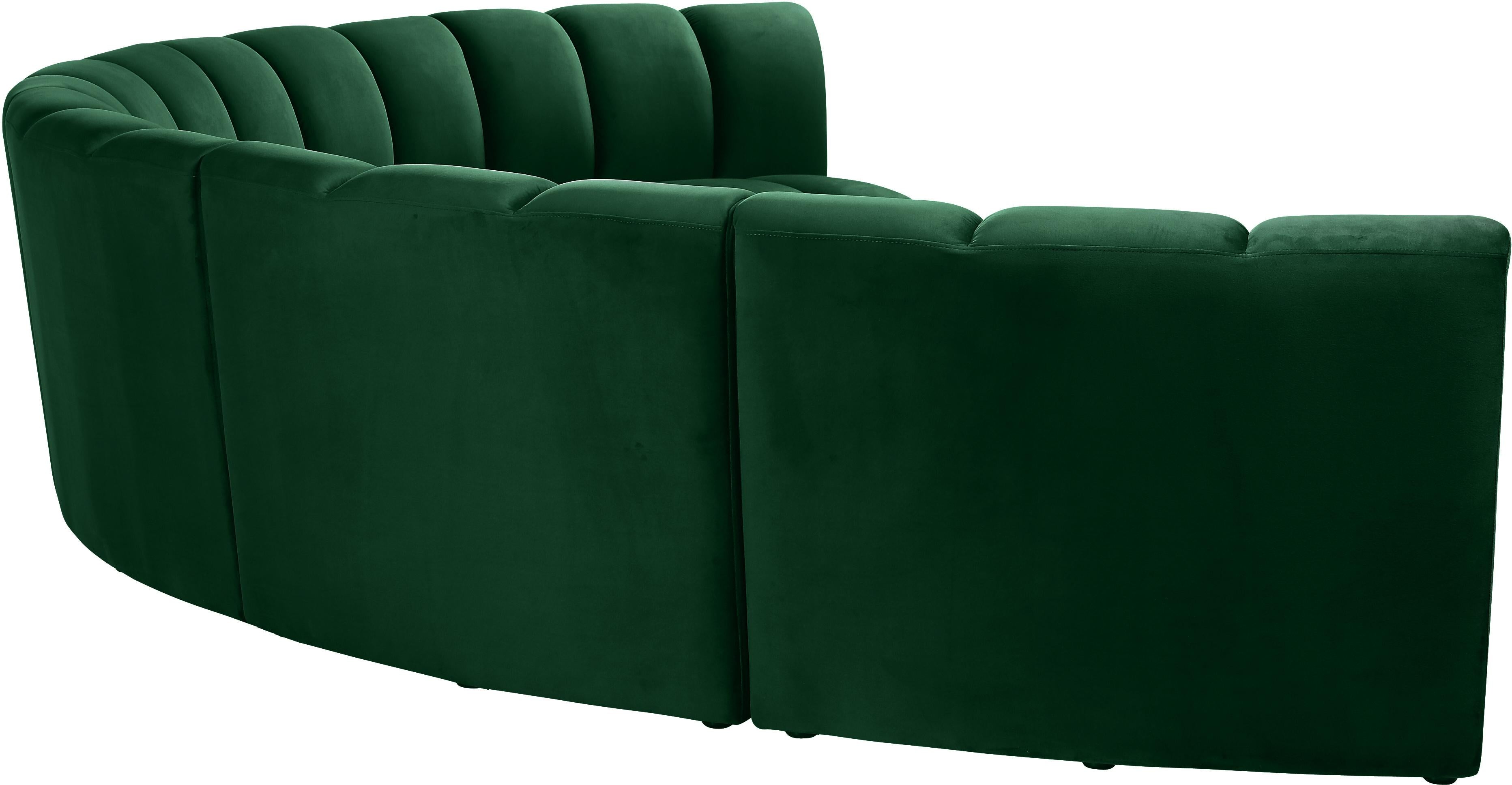 Infinity Green Velvet 6pc. Modular Sectional - Luxury Home Furniture (MI)
