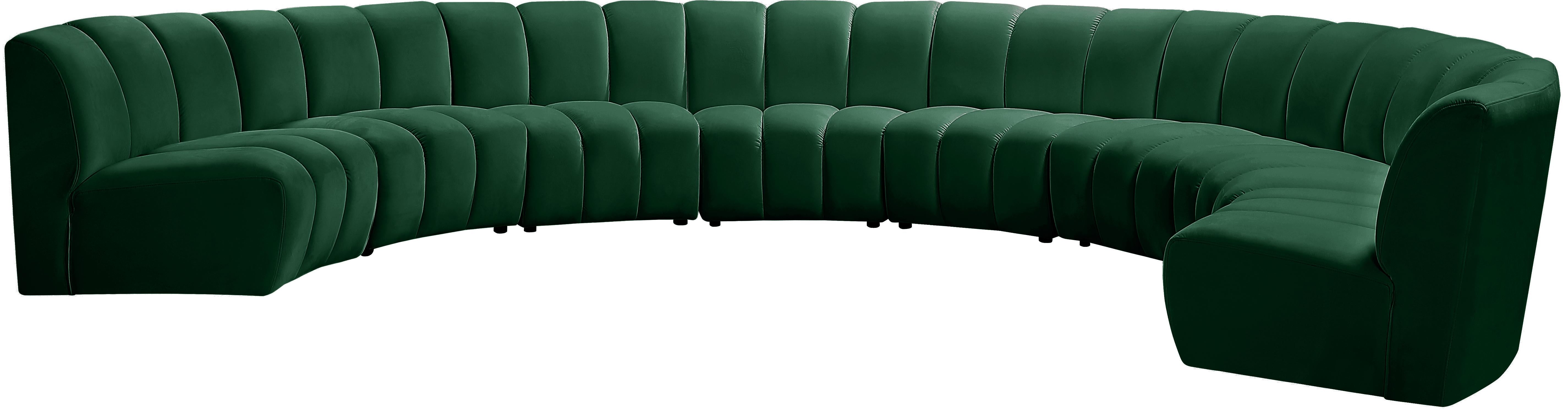 Infinity Green Velvet 8pc. Modular Sectional - Luxury Home Furniture (MI)