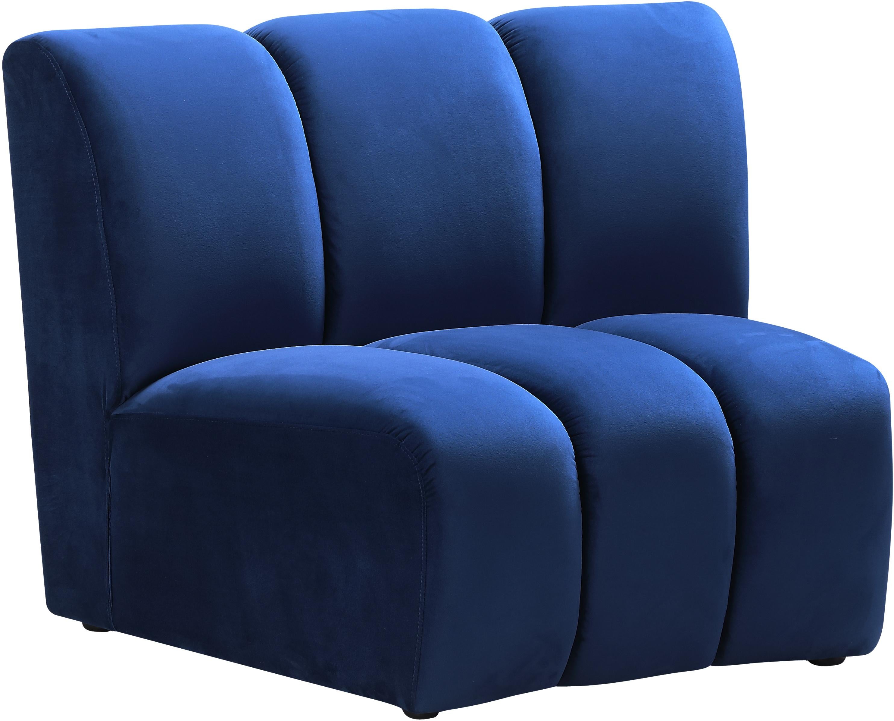 Infinity Navy Velvet Modular Chair - Luxury Home Furniture (MI)