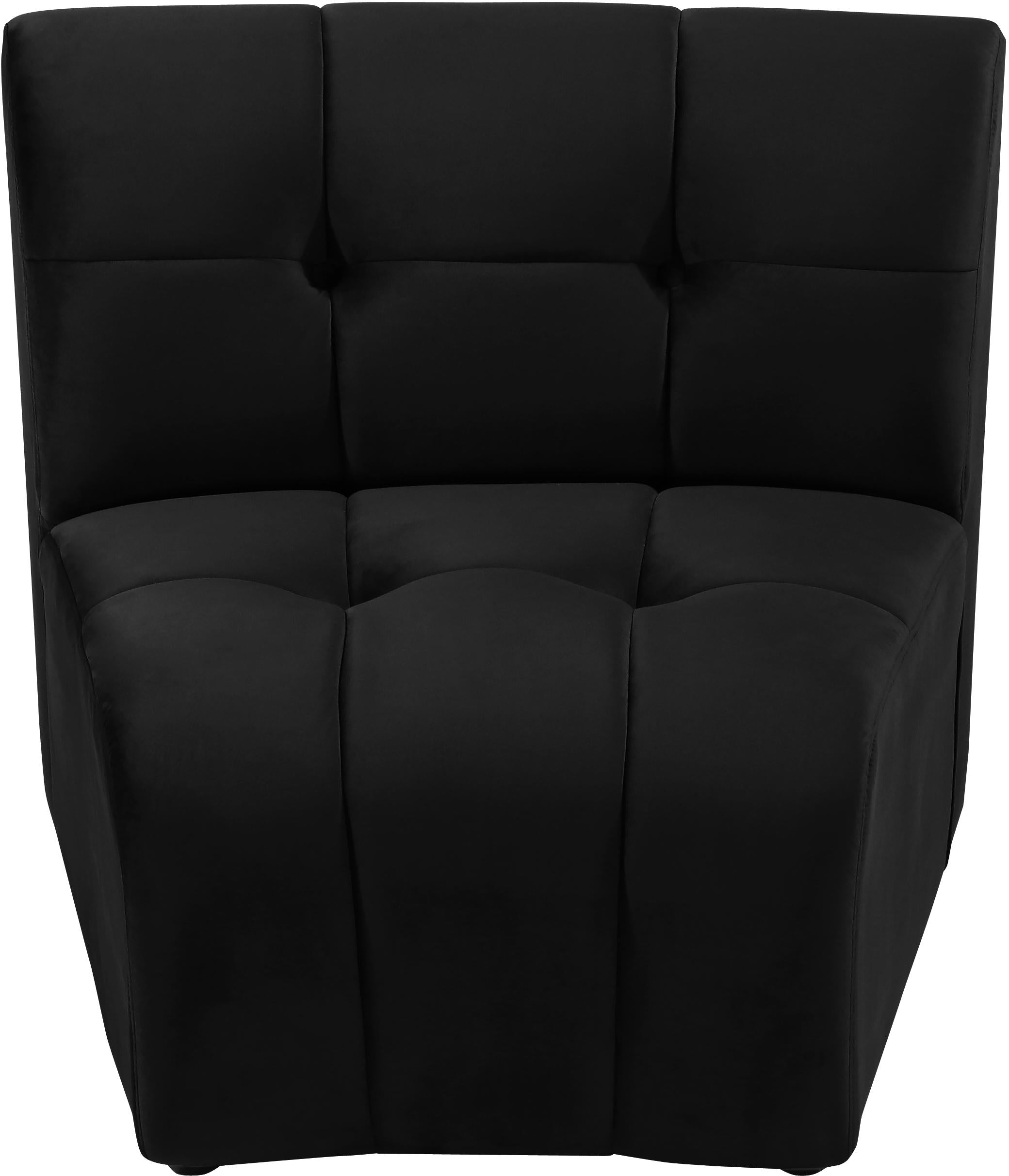 Limitless Black Velvet Modular Chair
