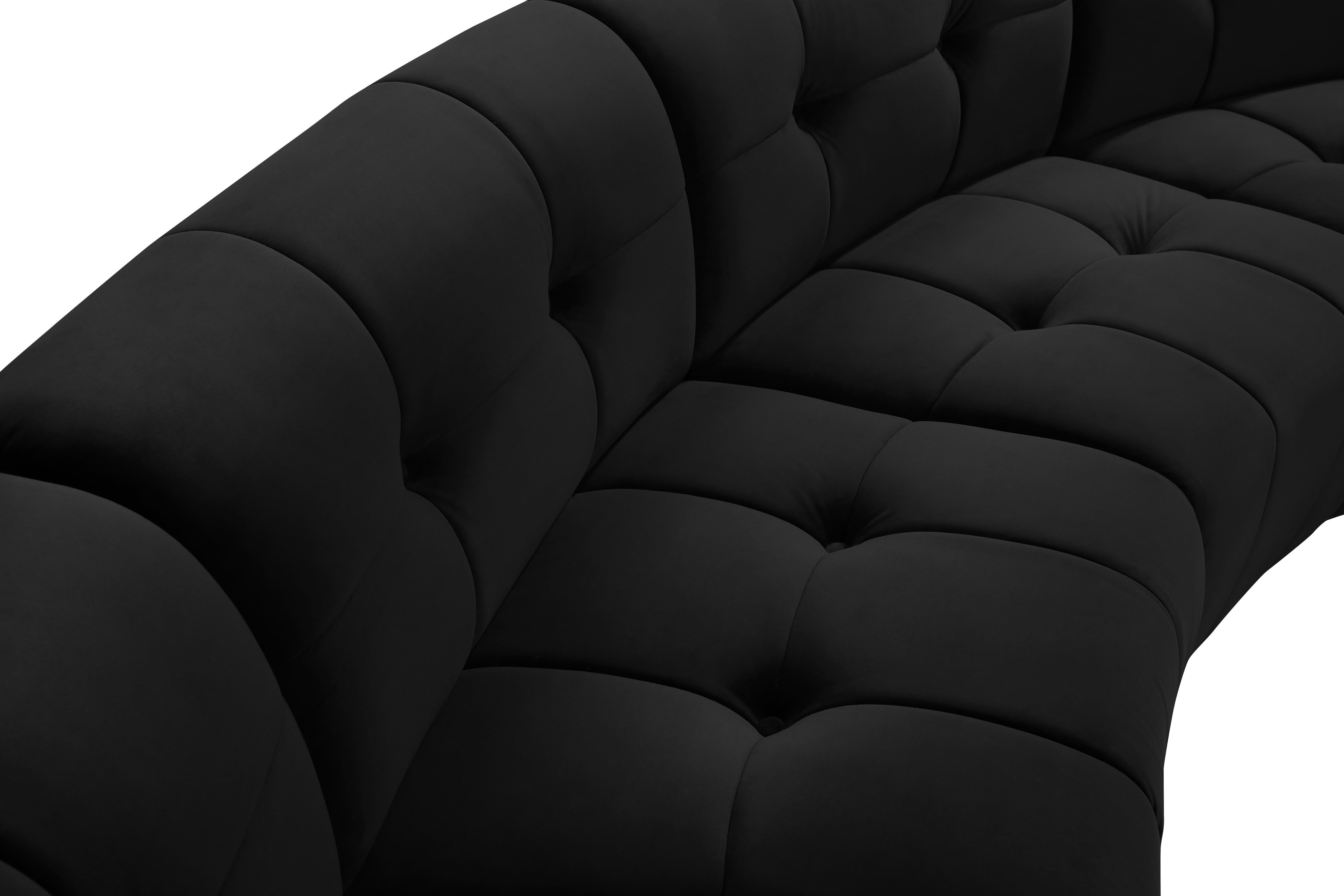 Limitless Black Velvet 9pc. Modular Sectional - Luxury Home Furniture (MI)