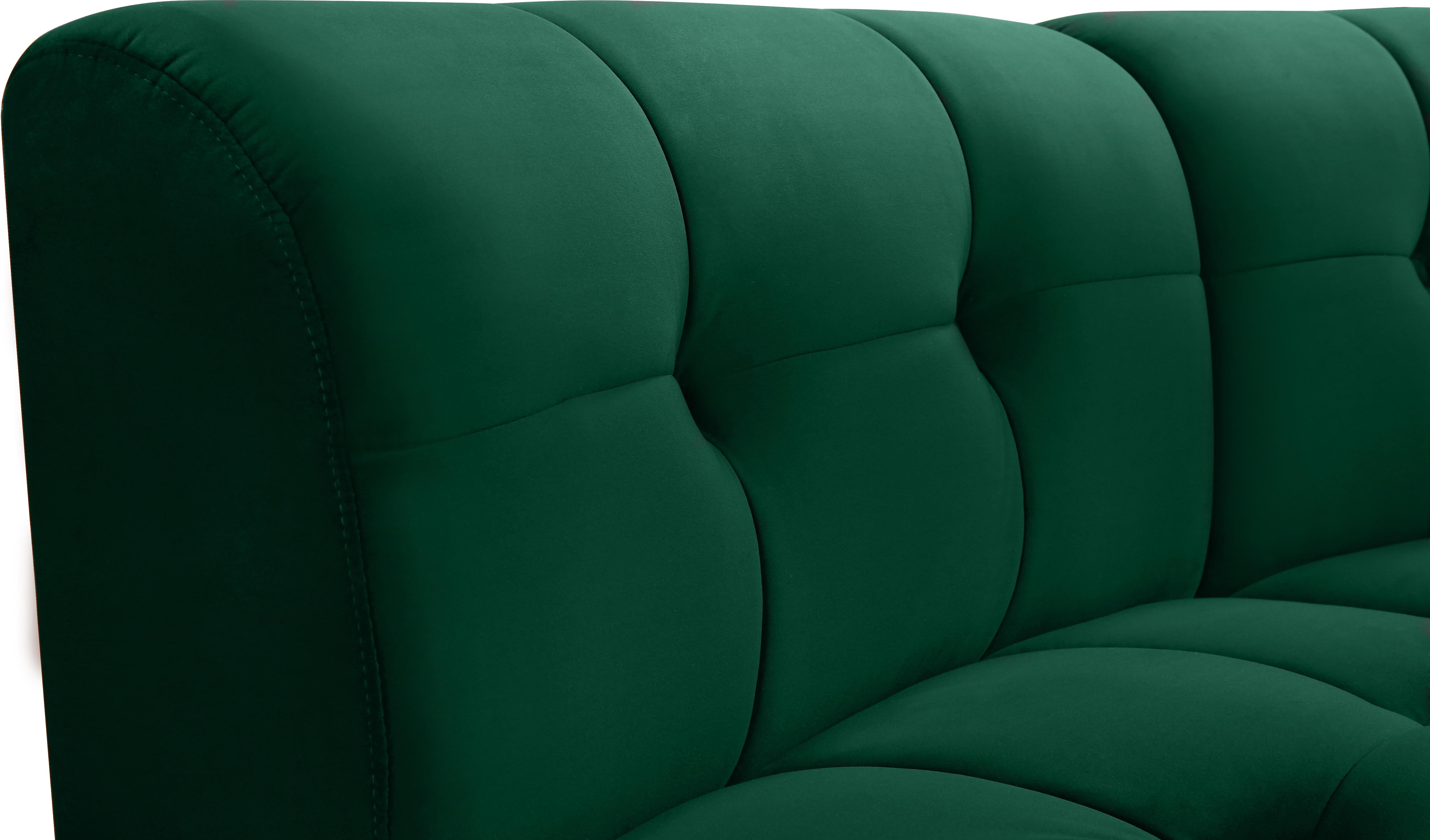 Limitless Green Velvet 15pc. Modular Sectional - Luxury Home Furniture (MI)