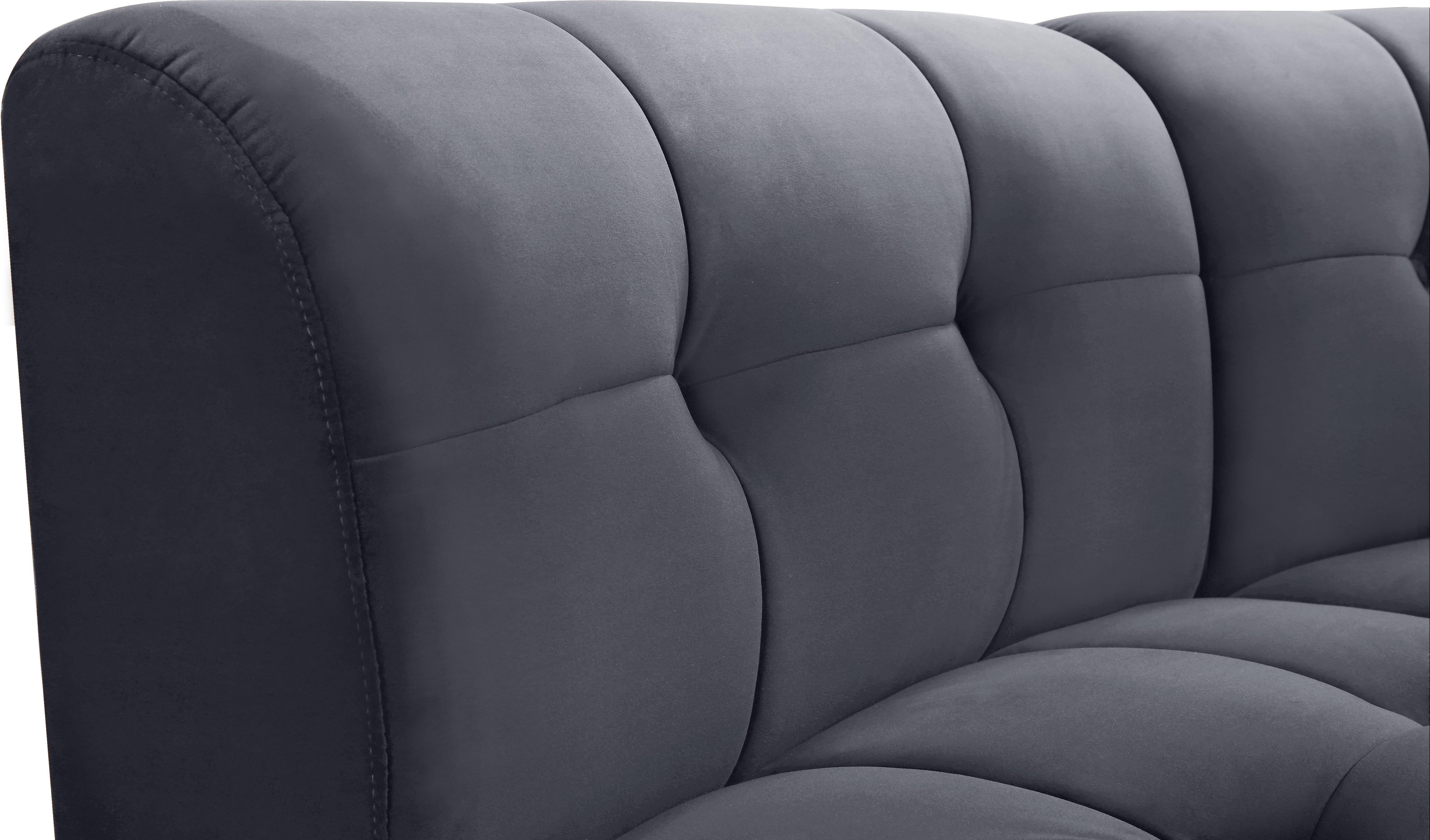 Limitless Grey Velvet 15pc. Modular Sectional - Luxury Home Furniture (MI)
