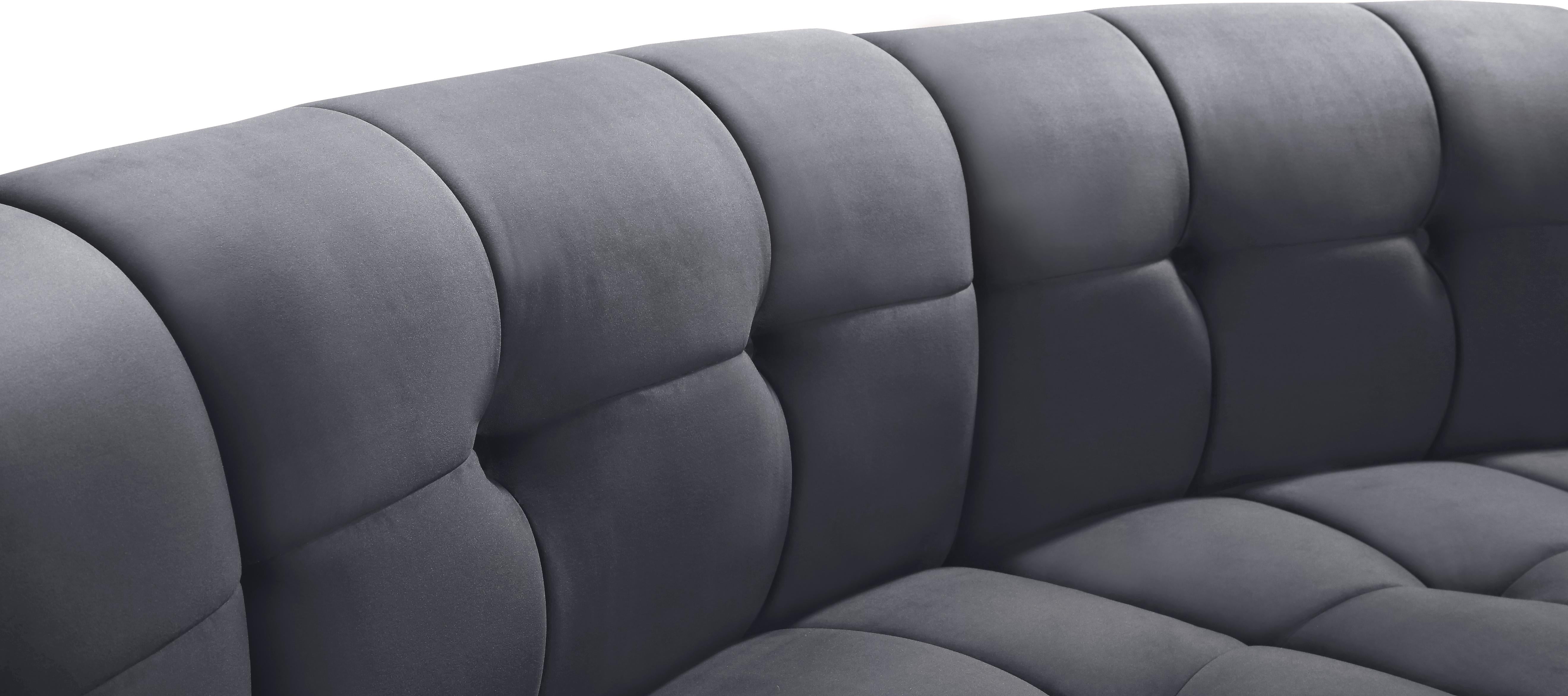 Limitless Grey Velvet 11pc. Modular Sectional - Luxury Home Furniture (MI)