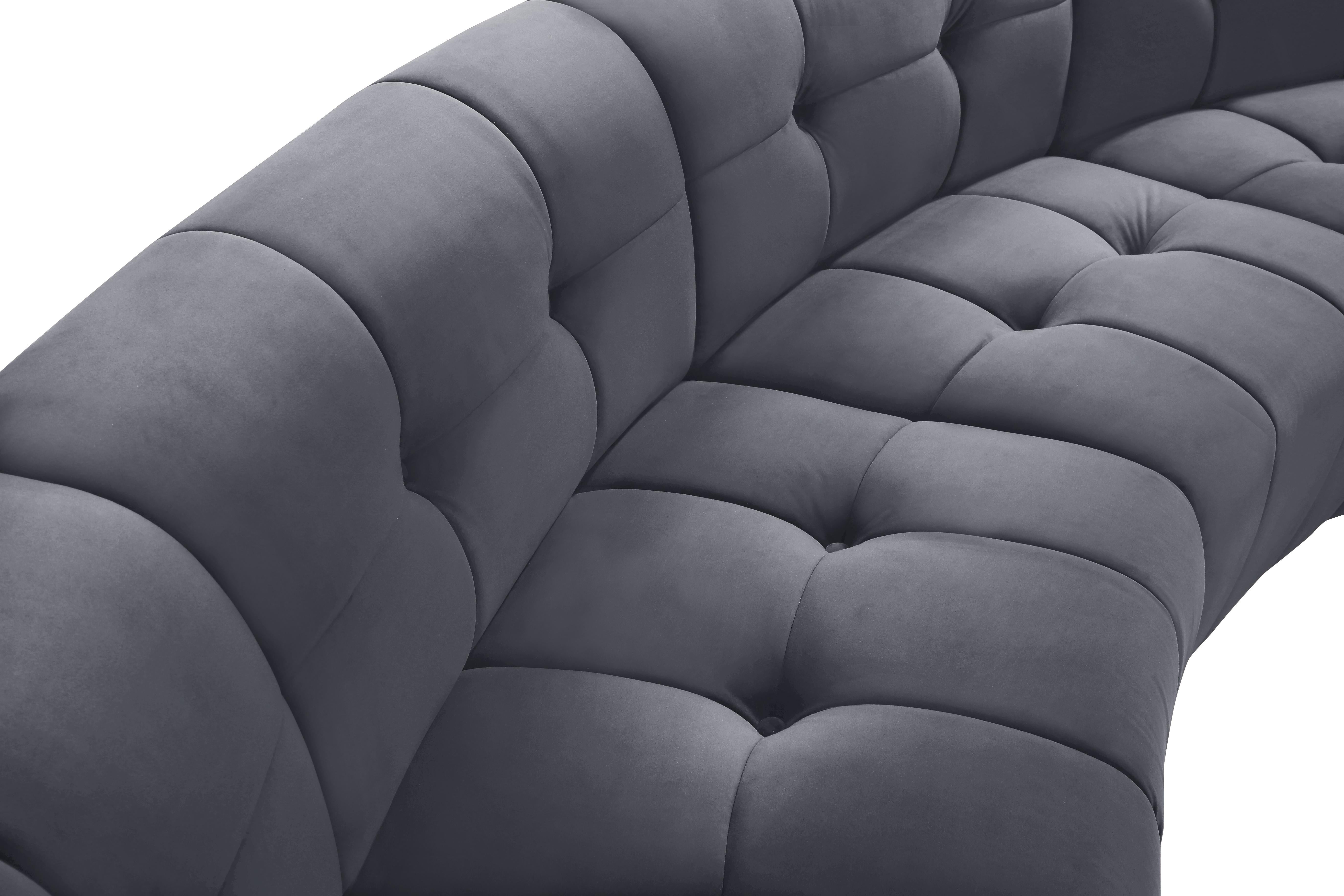 Limitless Grey Velvet 13pc. Modular Sectional - Luxury Home Furniture (MI)