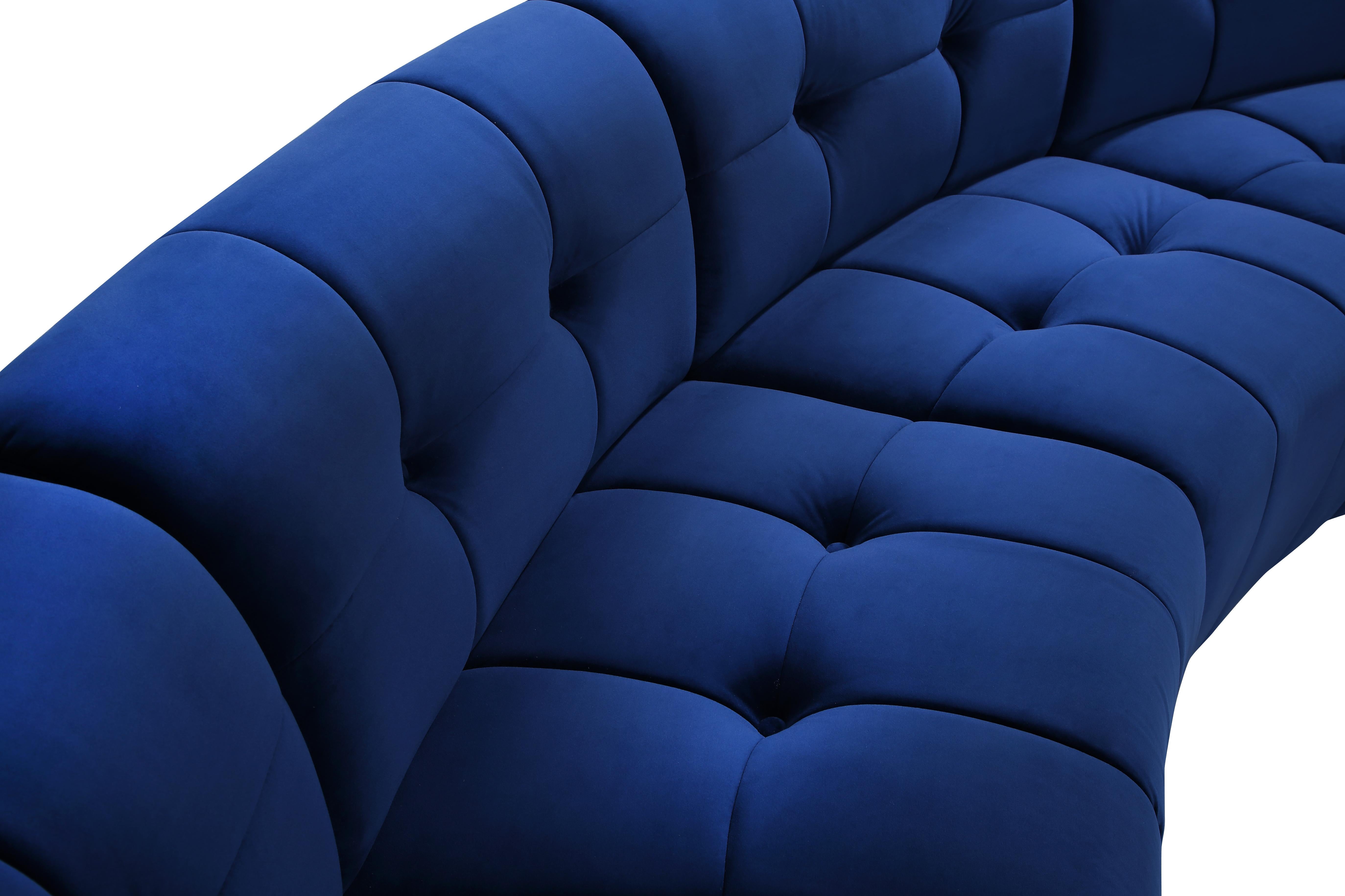 Limitless Navy Velvet 15pc. Modular Sectional - Luxury Home Furniture (MI)