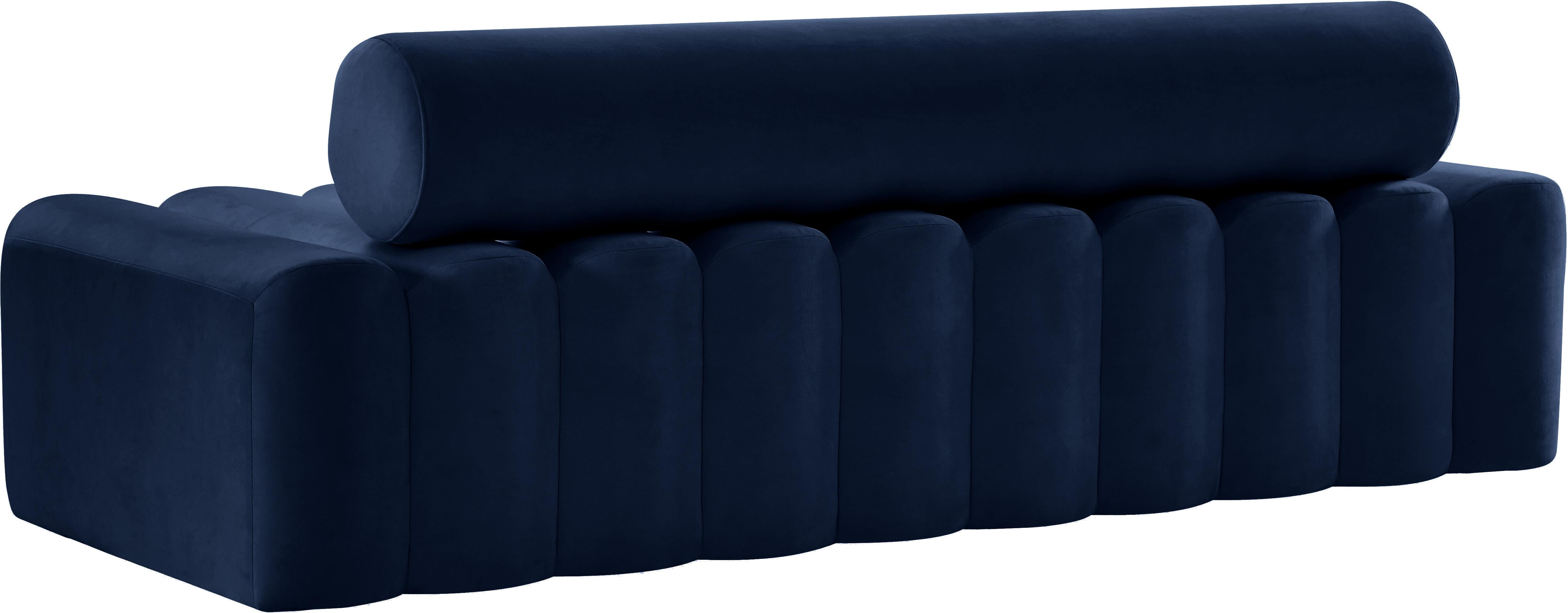 Melody Navy Velvet Sofa - Luxury Home Furniture (MI)