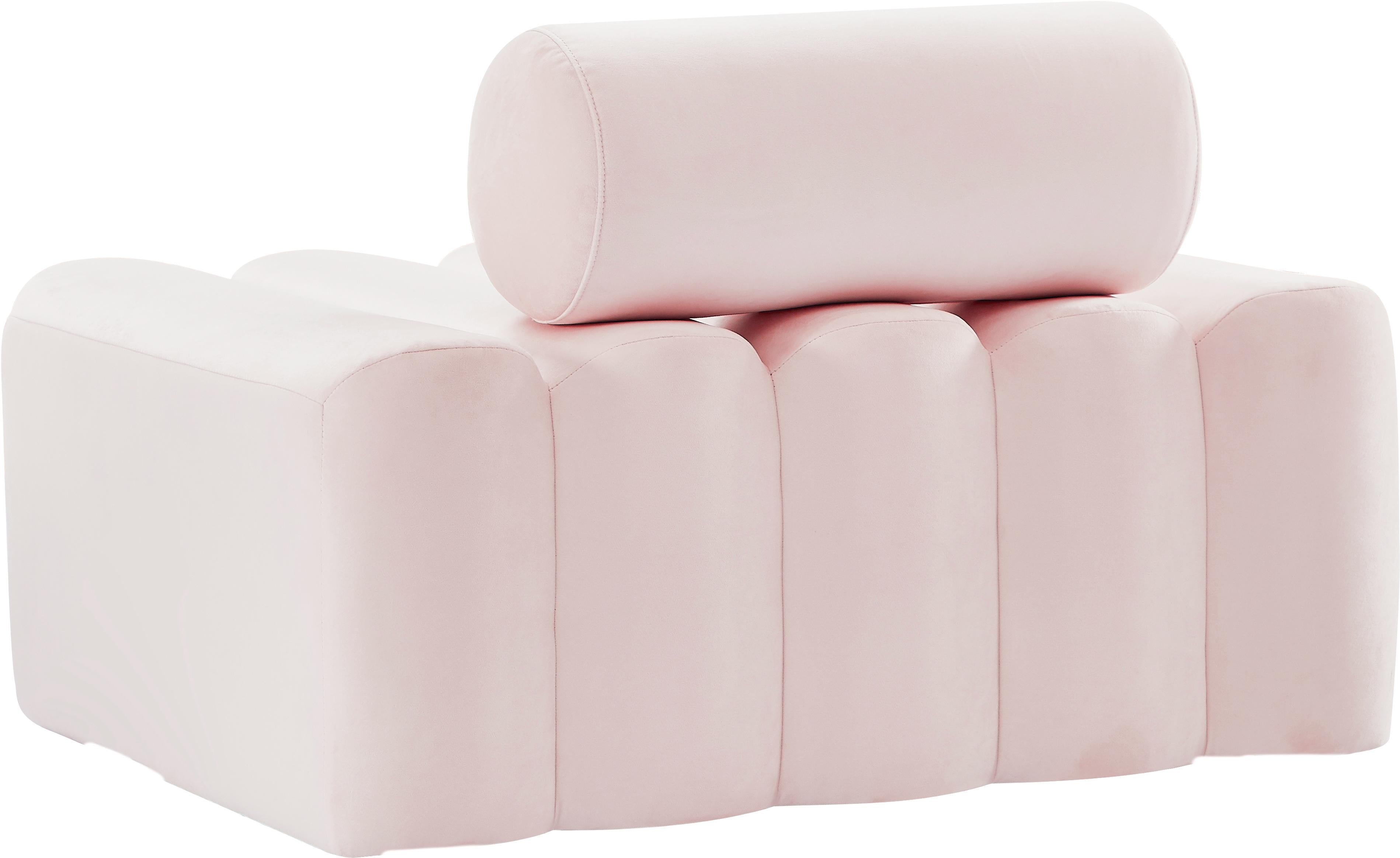 Melody Pink Velvet Chair - Luxury Home Furniture (MI)
