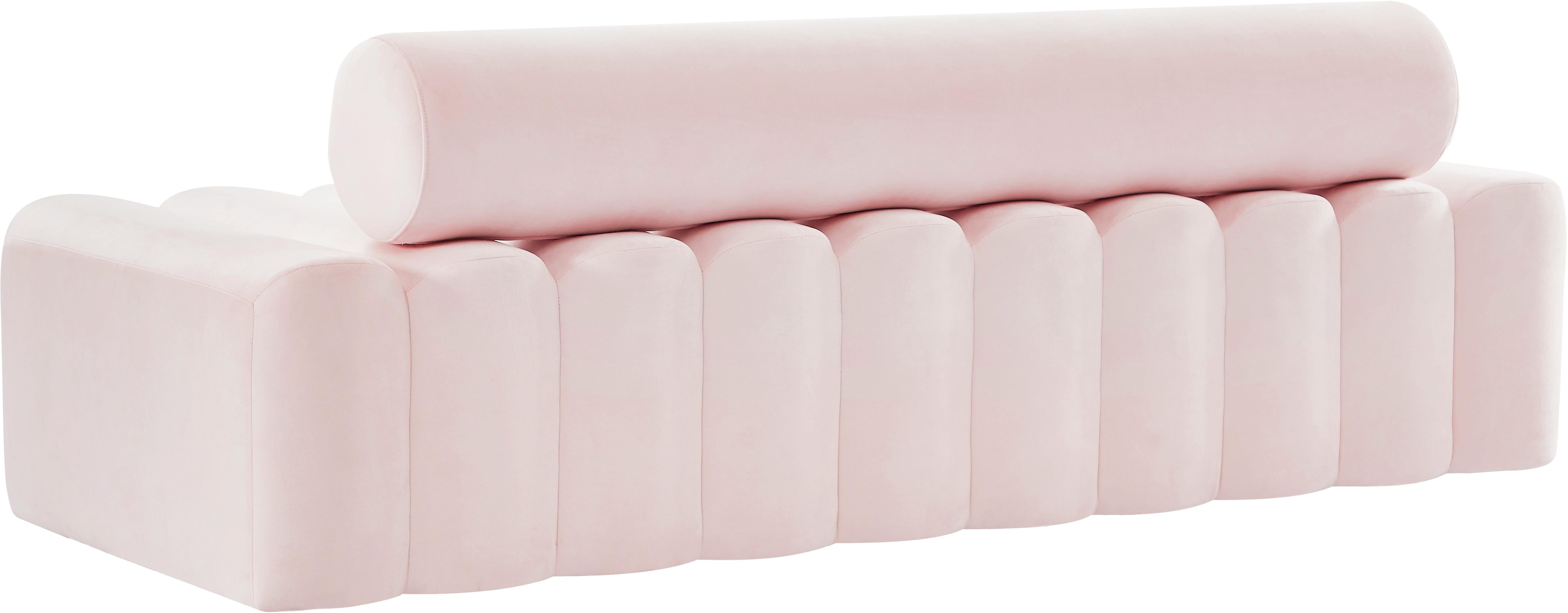 Melody Pink Velvet Sofa - Luxury Home Furniture (MI)