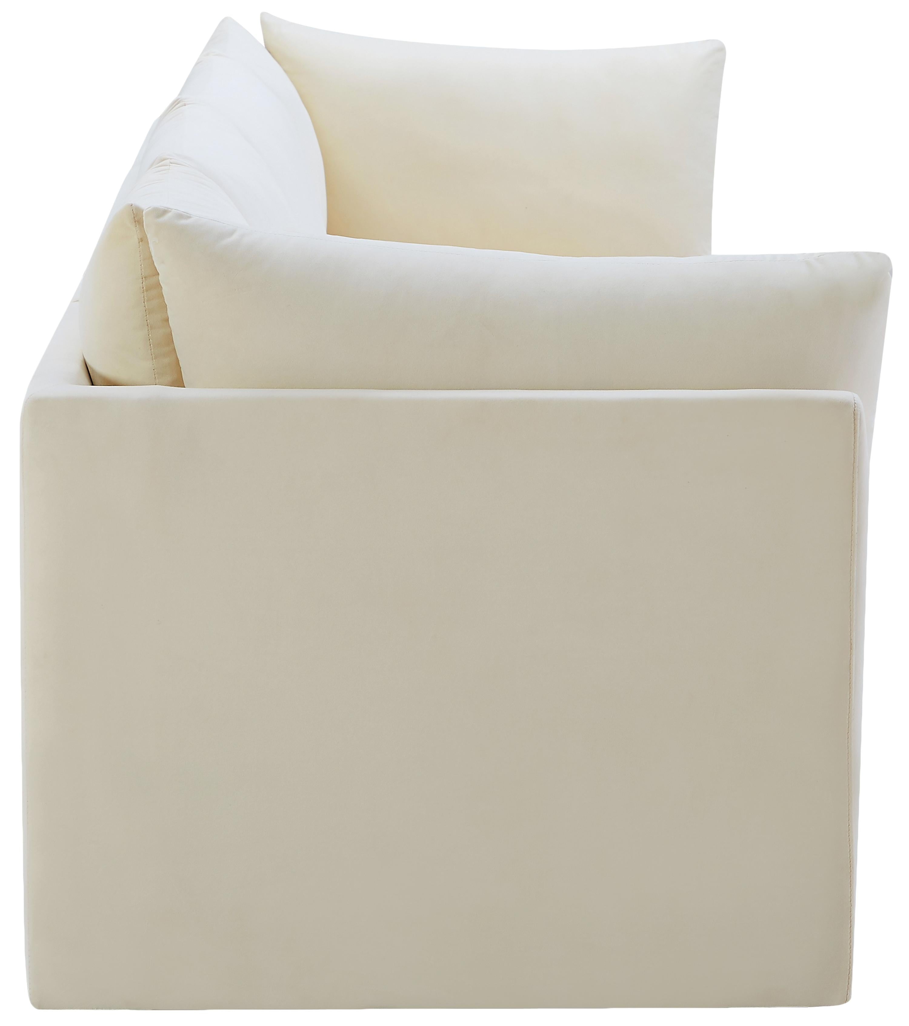 Jacob Cream Velvet Modular Sofa - Luxury Home Furniture (MI)