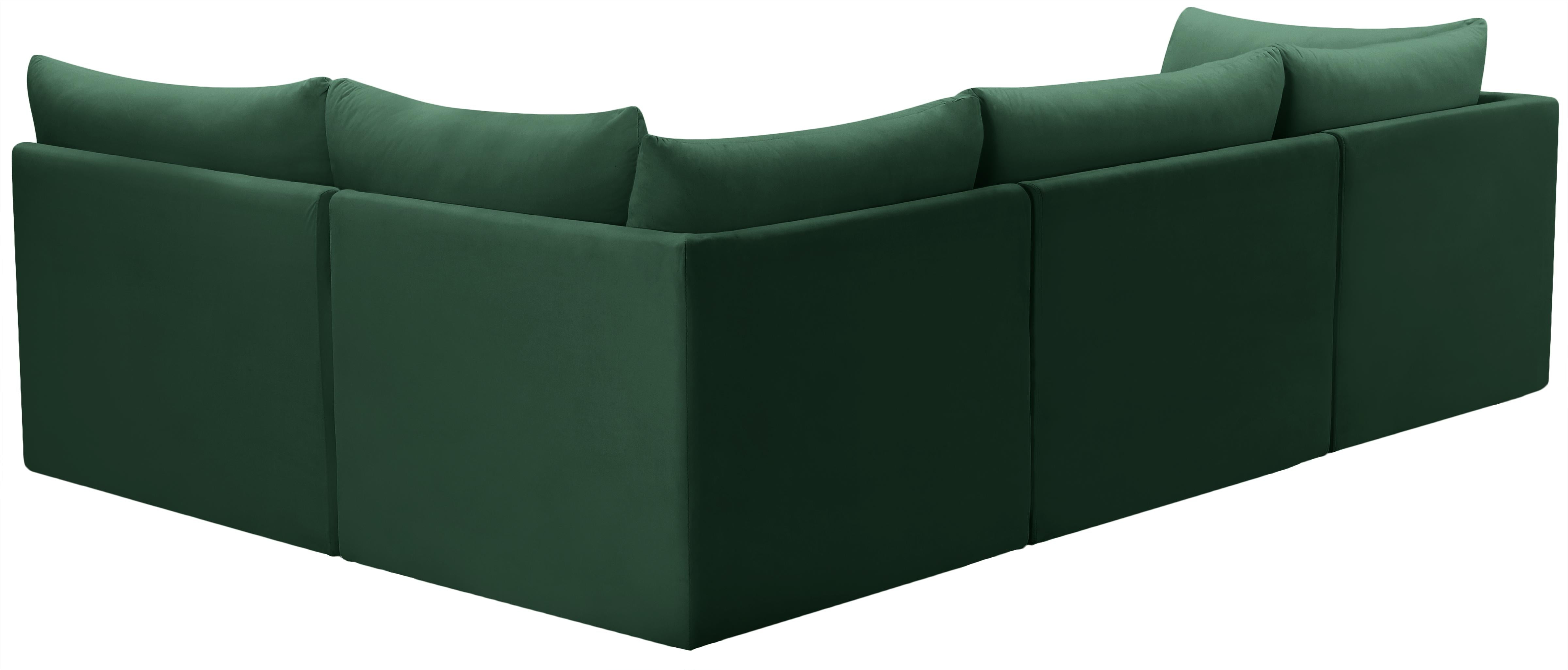 Jacob Green Velvet Modular Sectional