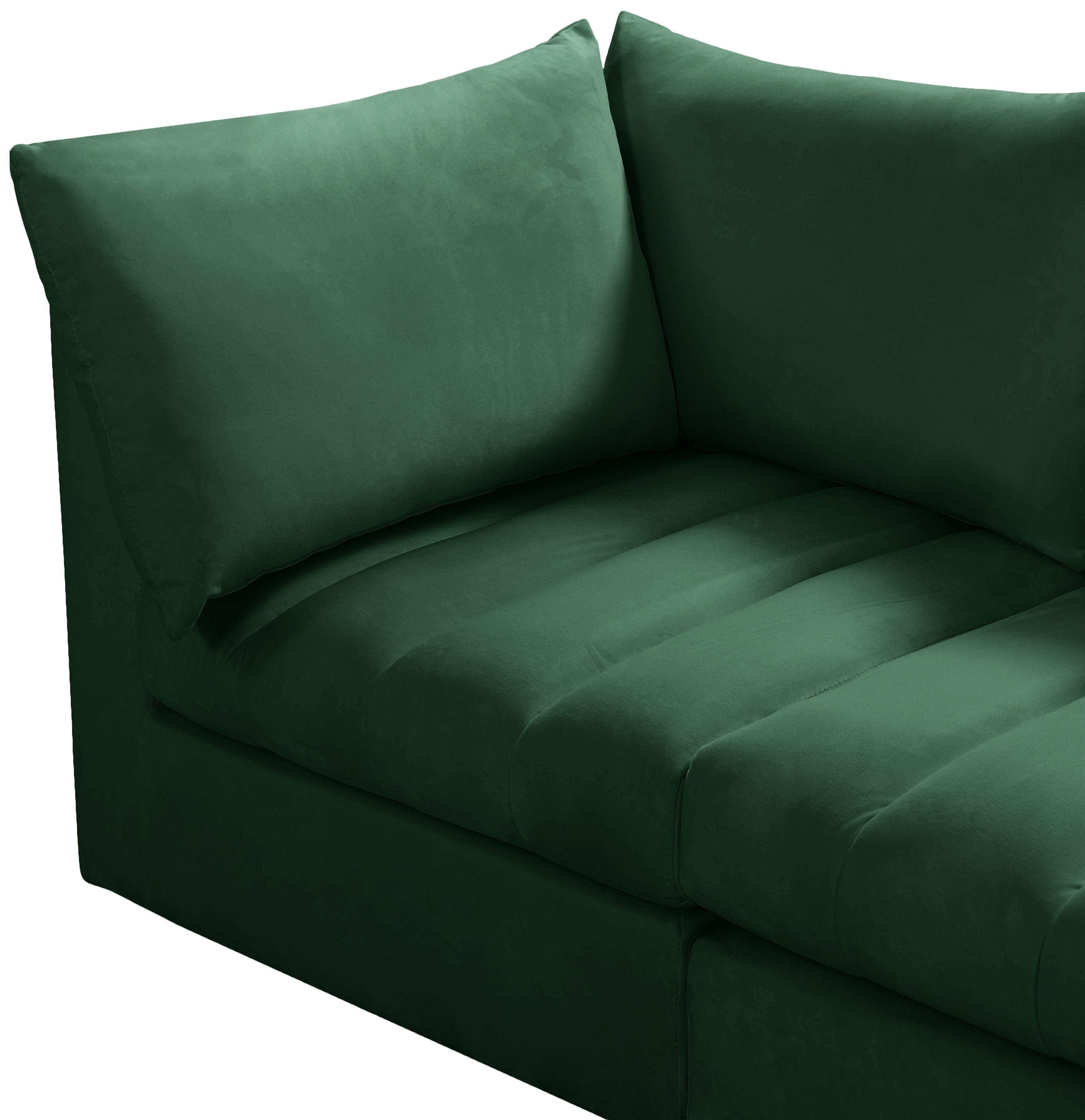 Jacob Green Velvet Modular Sectional - Luxury Home Furniture (MI)