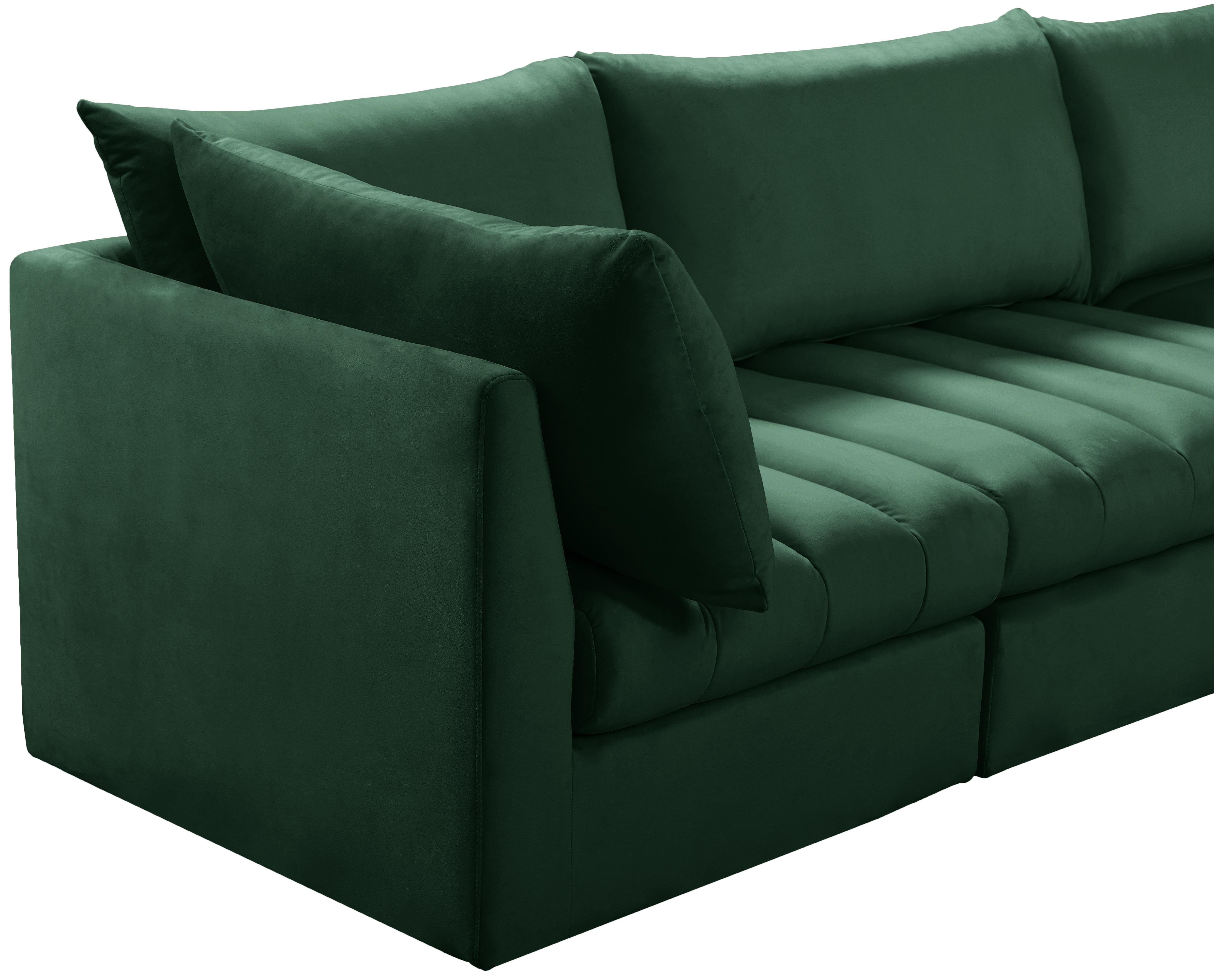 Jacob Green Velvet Modular Sectional - Luxury Home Furniture (MI)