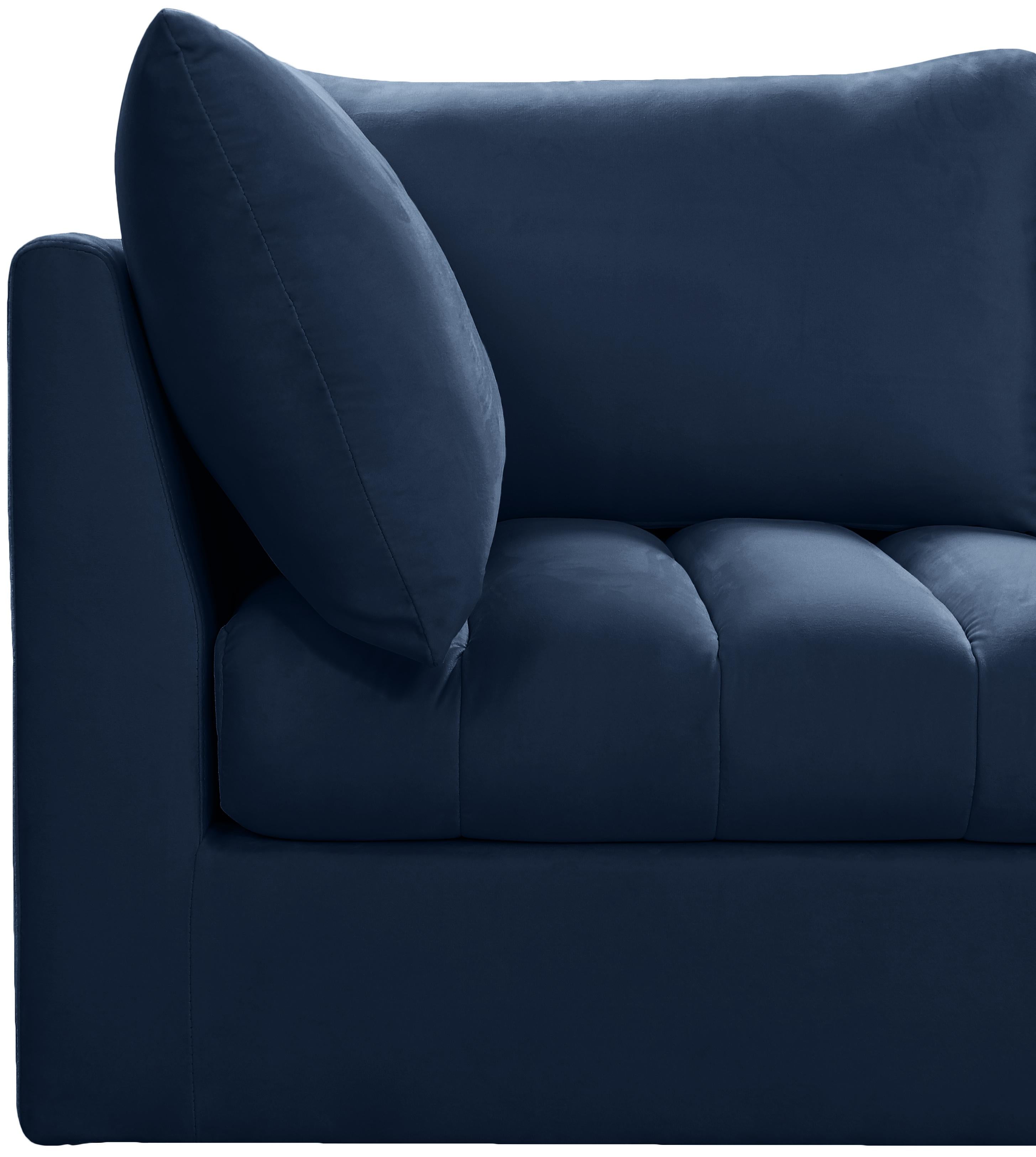 Jacob Navy Velvet Modular Sectional - Luxury Home Furniture (MI)