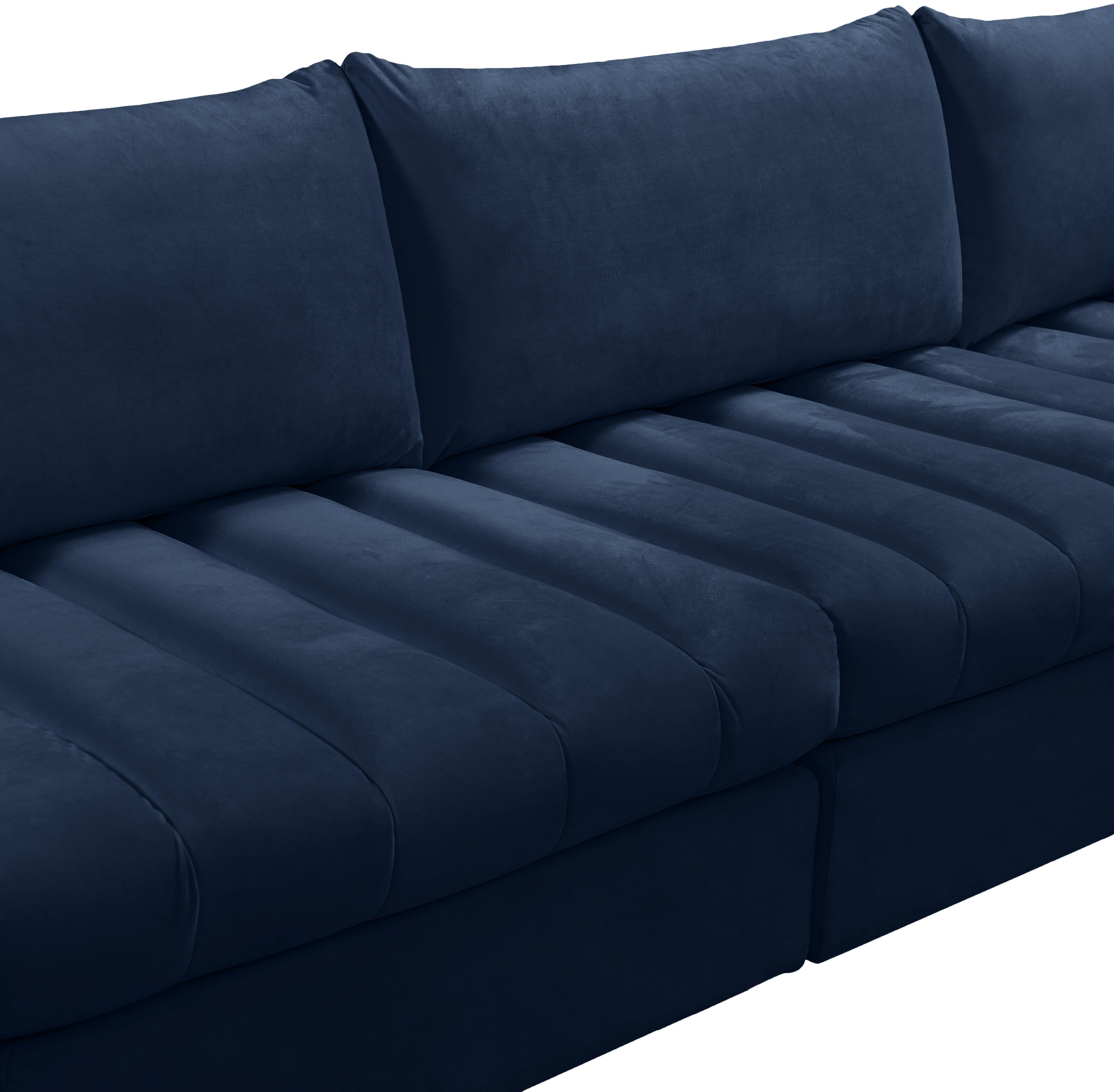 Jacob Navy Velvet Modular Sectional - Luxury Home Furniture (MI)
