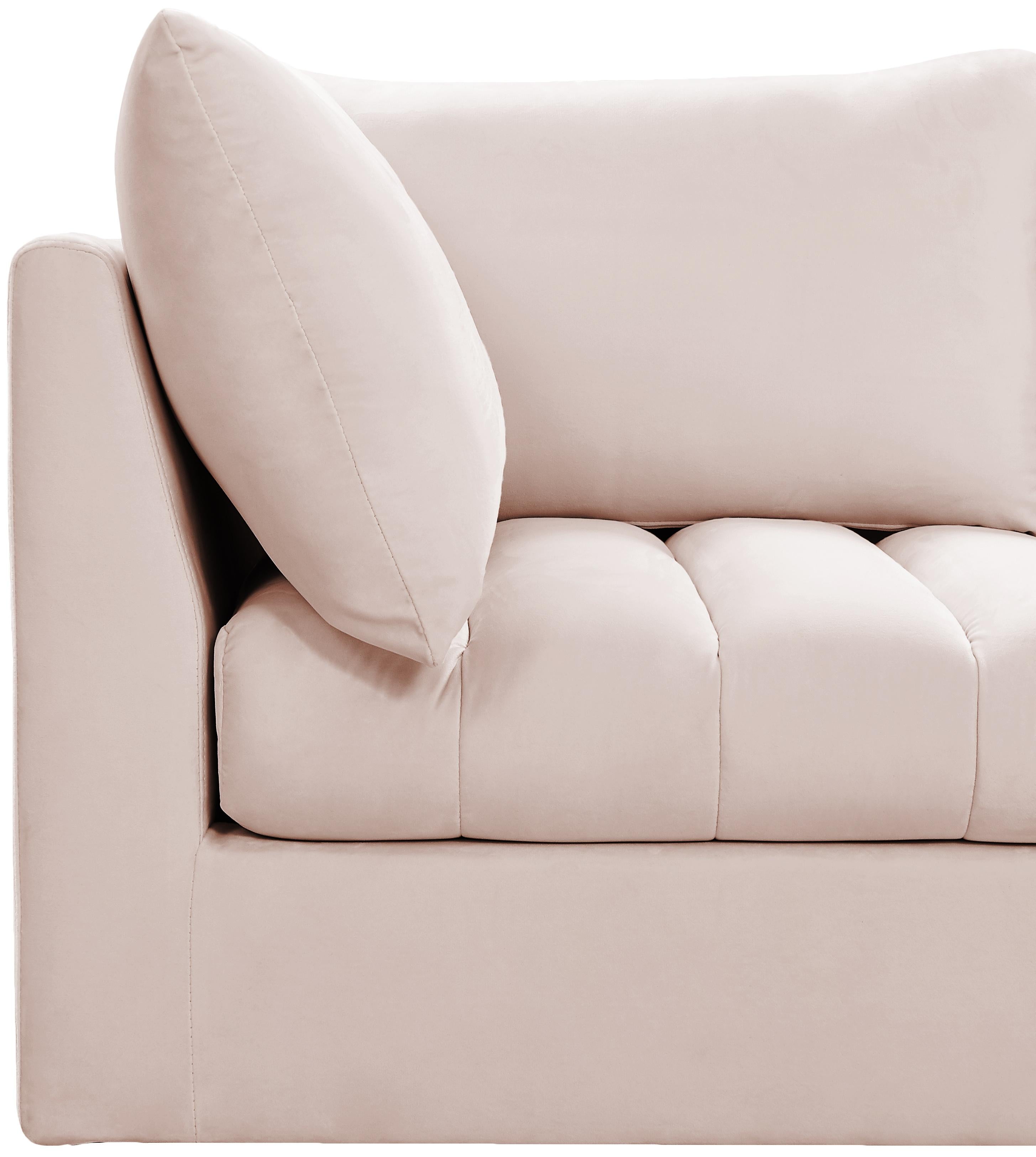 Jacob Pink Velvet Modular Sofa - Luxury Home Furniture (MI)