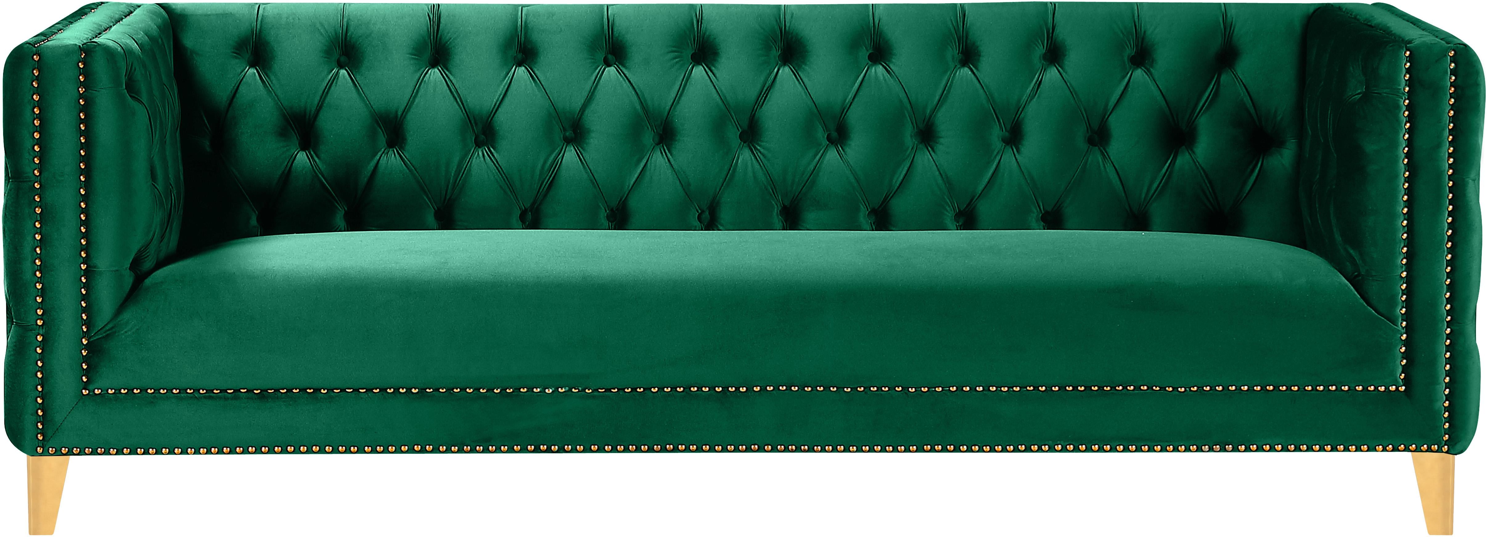 Michelle Green Velvet Sofa - Luxury Home Furniture (MI)