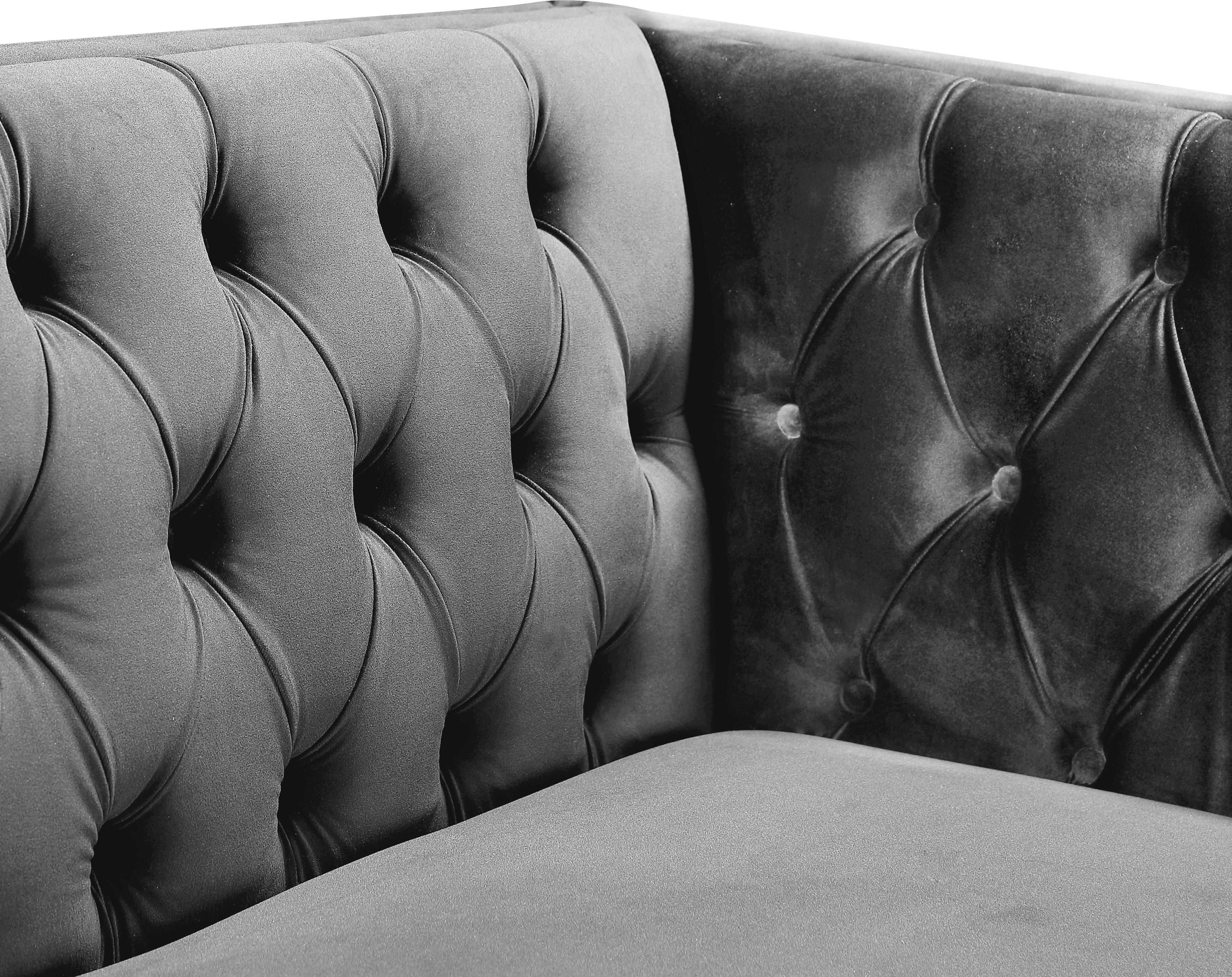 Michelle Grey Velvet Chair - Luxury Home Furniture (MI)