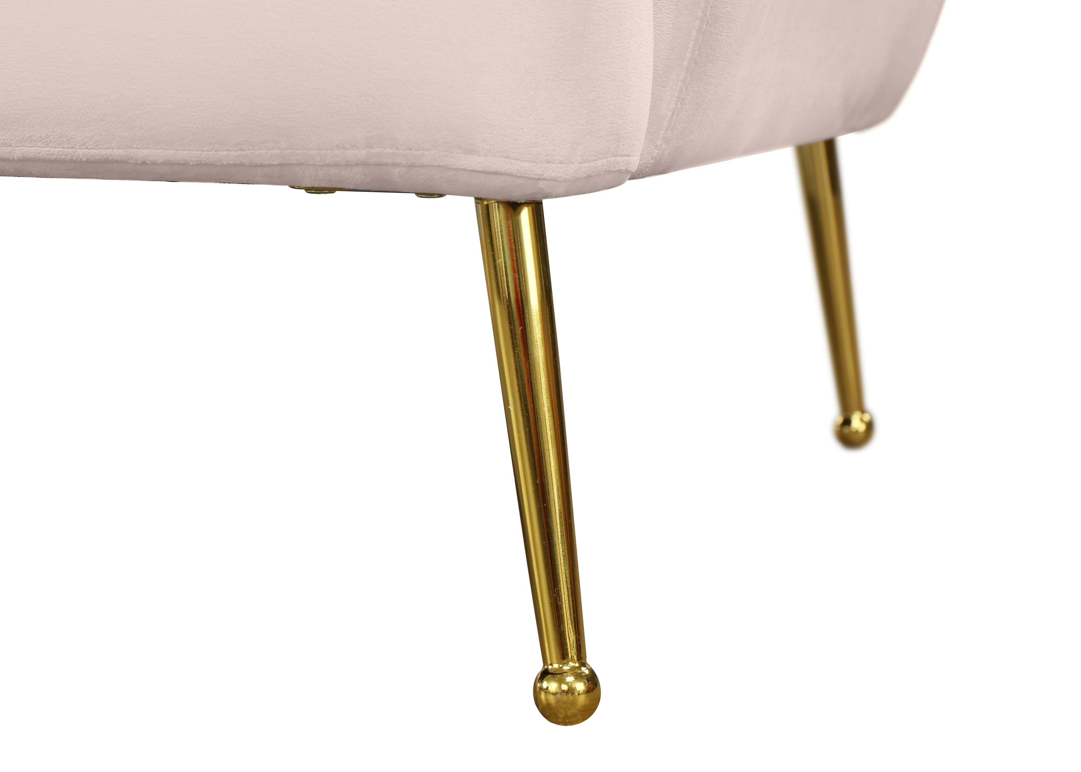 Tori Pink Velvet Loveseat - Luxury Home Furniture (MI)