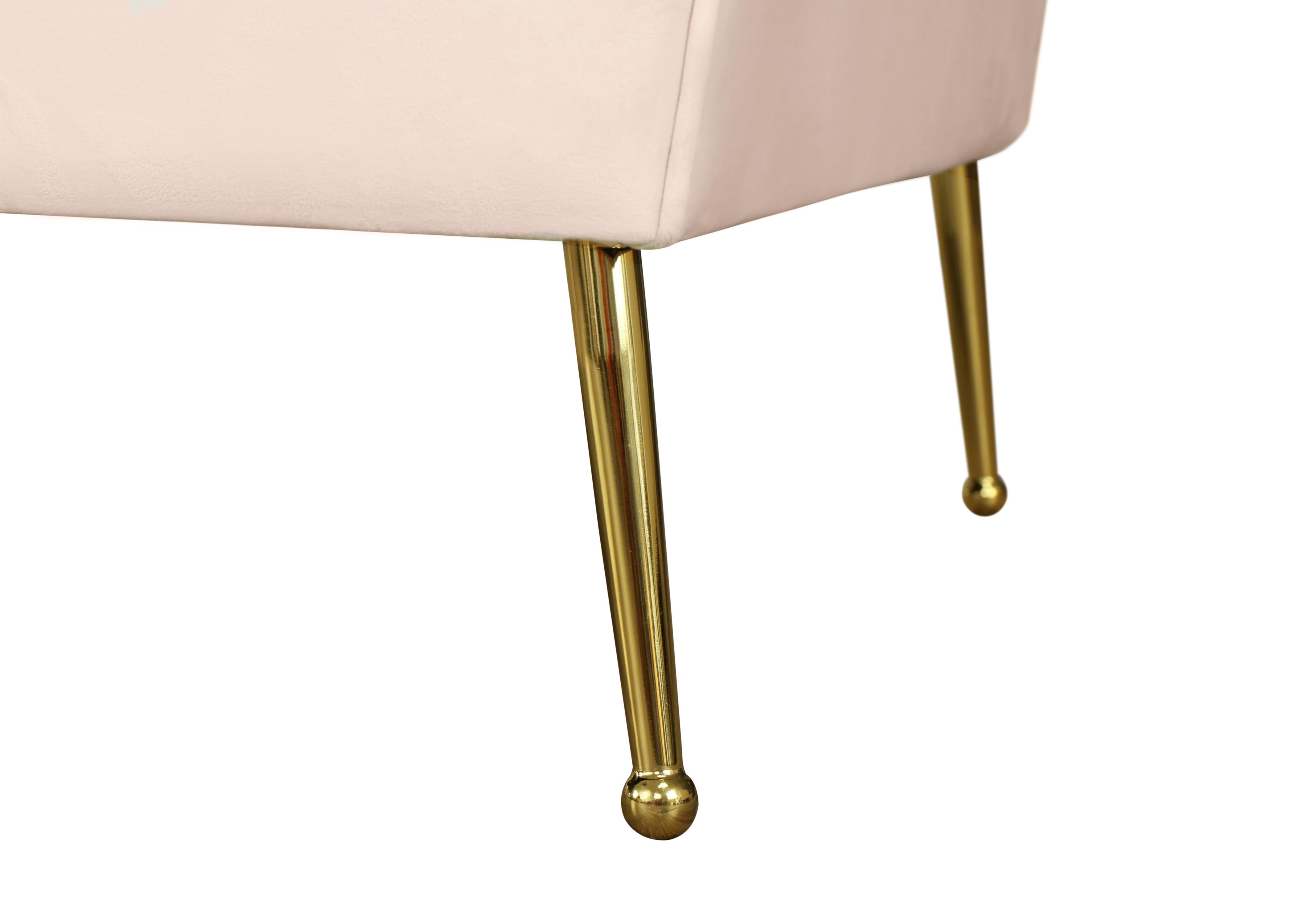 Hermosa Pink Velvet Loveseat - Luxury Home Furniture (MI)