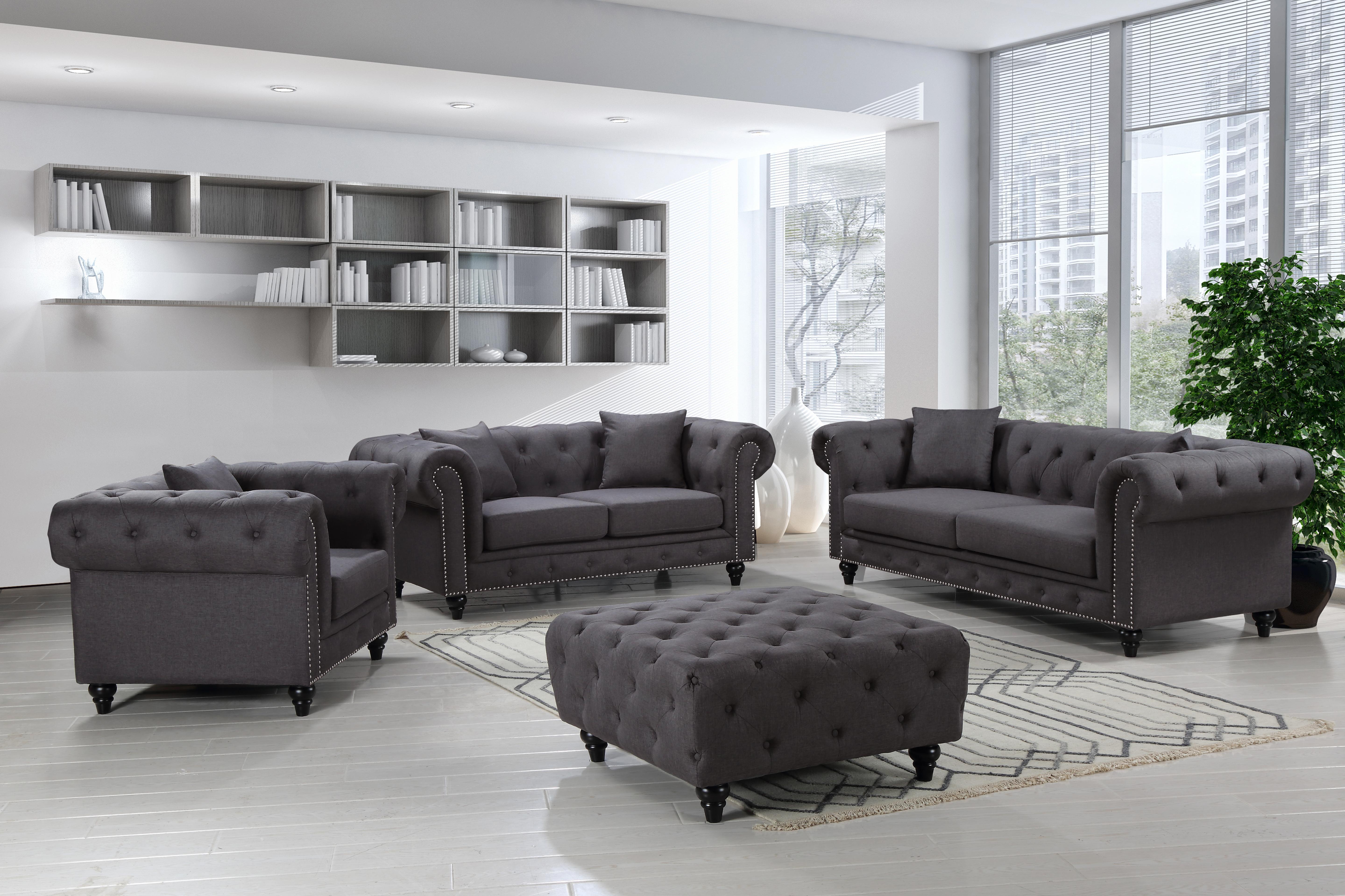 Meridian Furniture Chesterfield Loveseat
