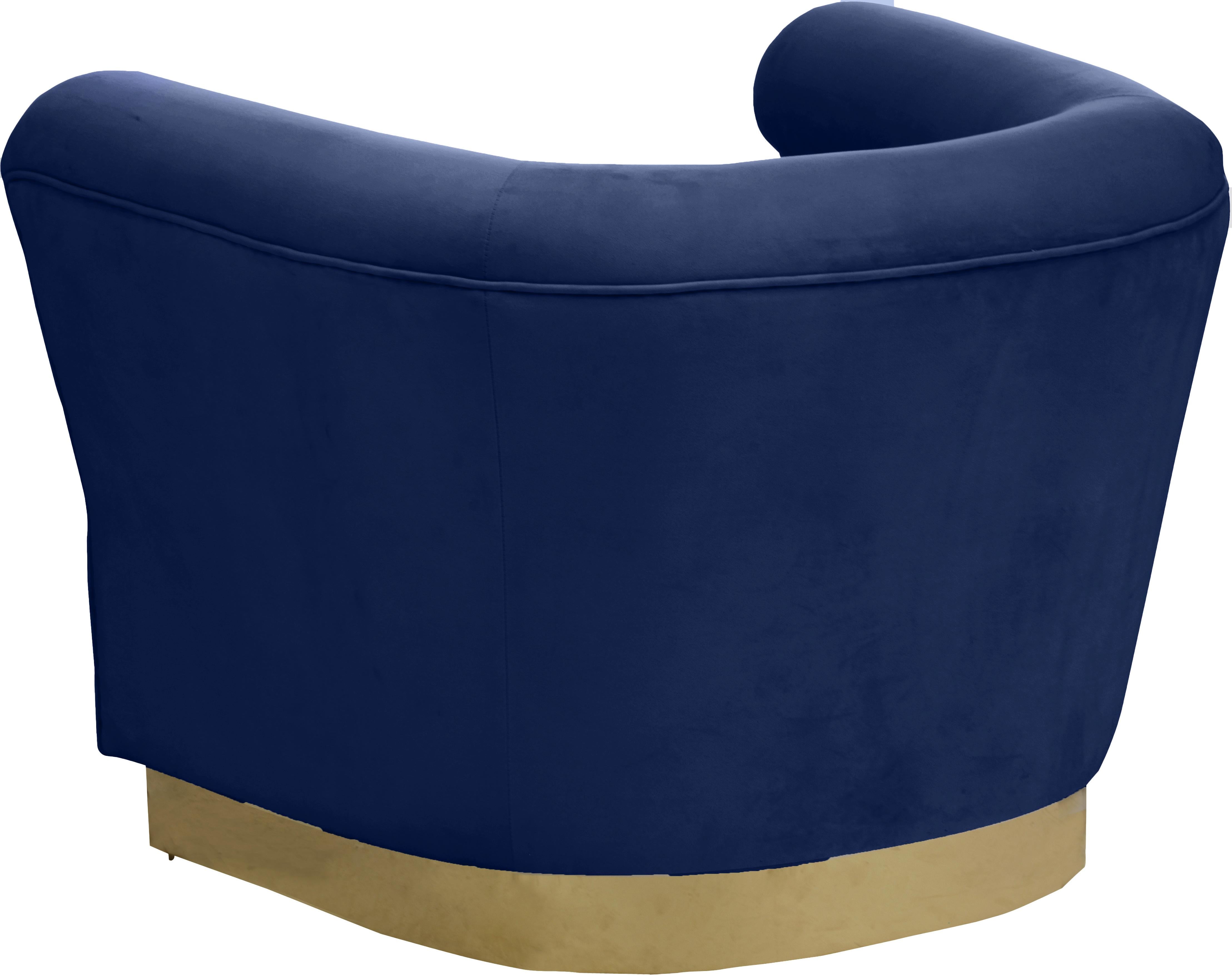 Bellini Navy Velvet Chair - Luxury Home Furniture (MI)
