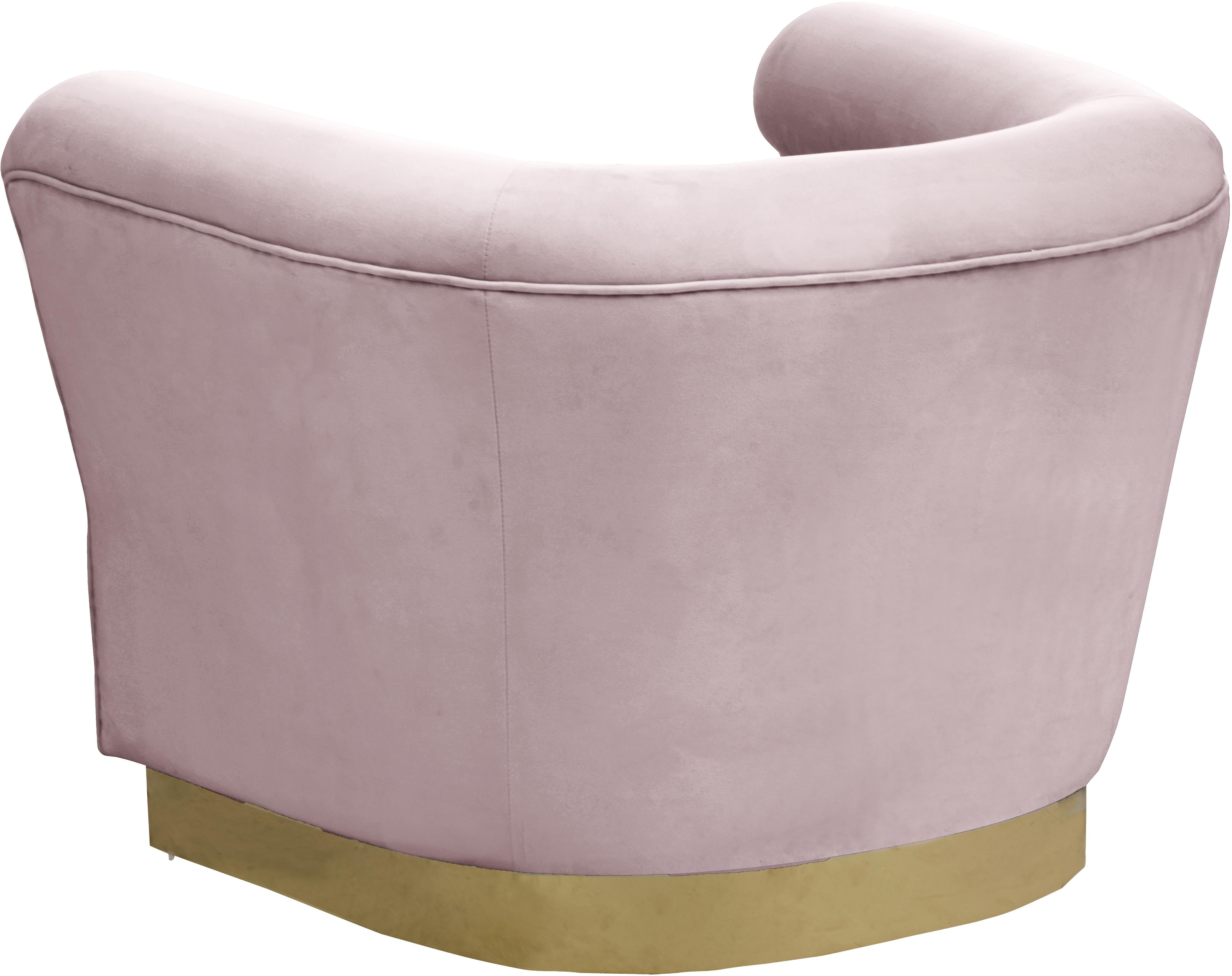 Bellini Pink Velvet Chair - Luxury Home Furniture (MI)