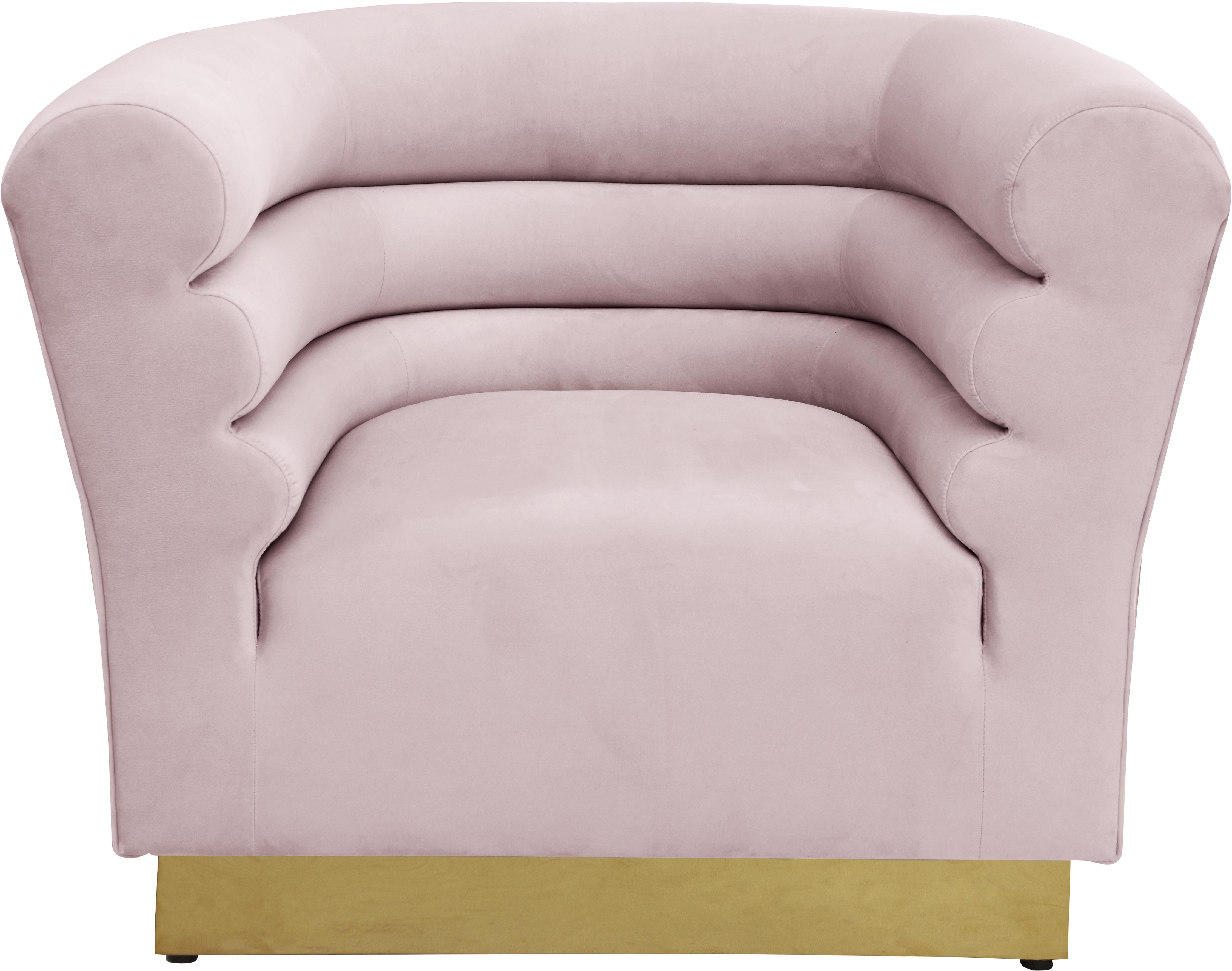 Bellini Pink Velvet Chair - Luxury Home Furniture (MI)