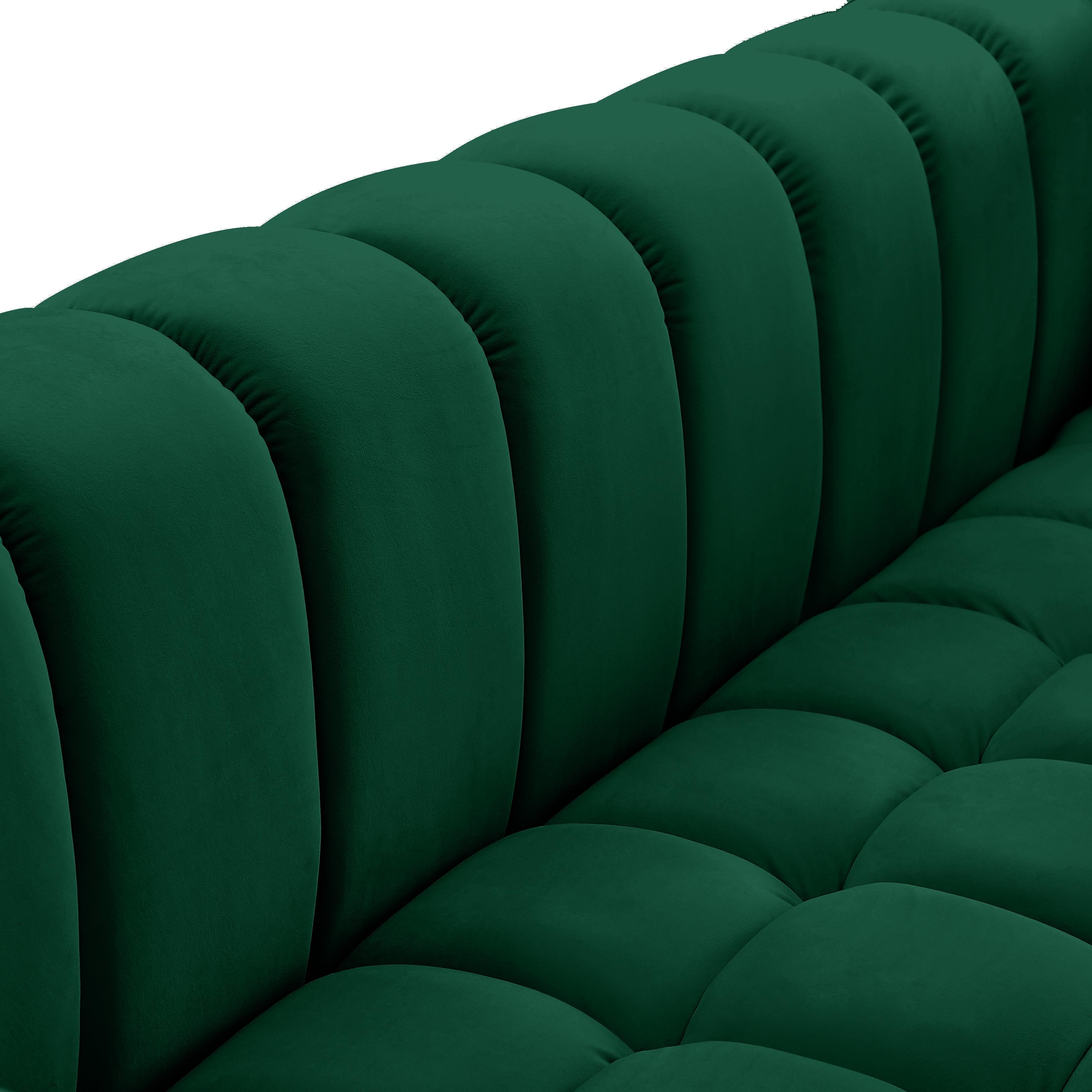 Gwen Green Velvet Sofa - Luxury Home Furniture (MI)