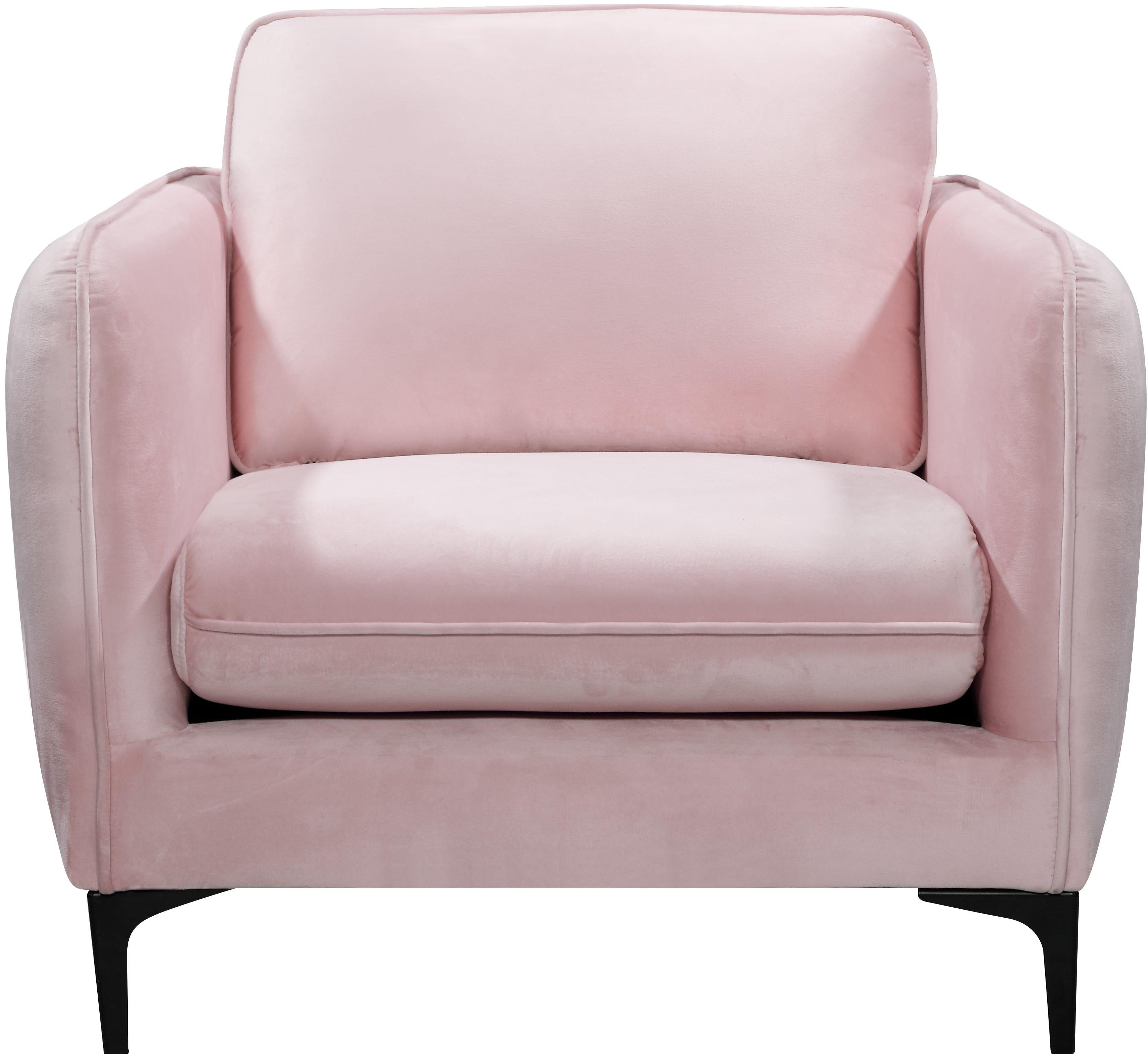 Poppy Pink Velvet Chair - Luxury Home Furniture (MI)