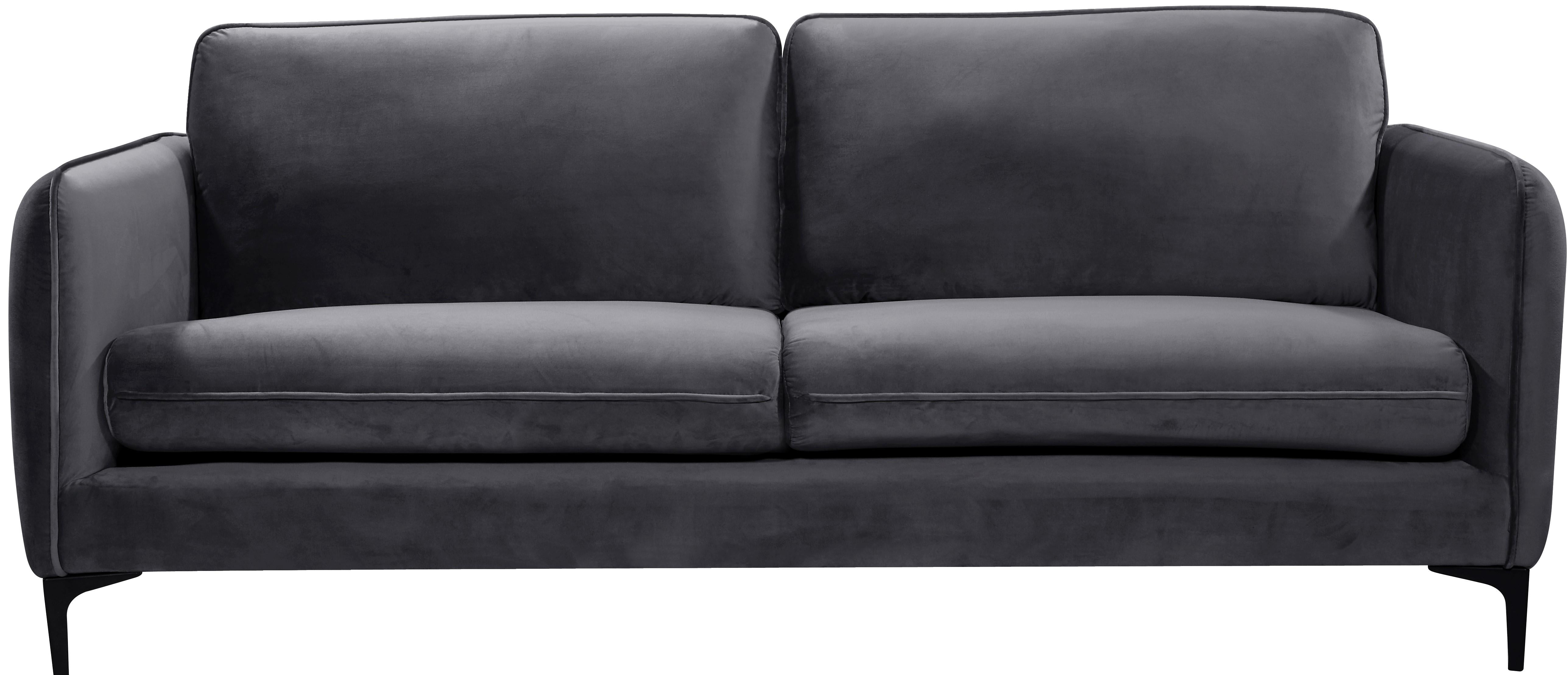Poppy Grey Velvet Sofa - Luxury Home Furniture (MI)