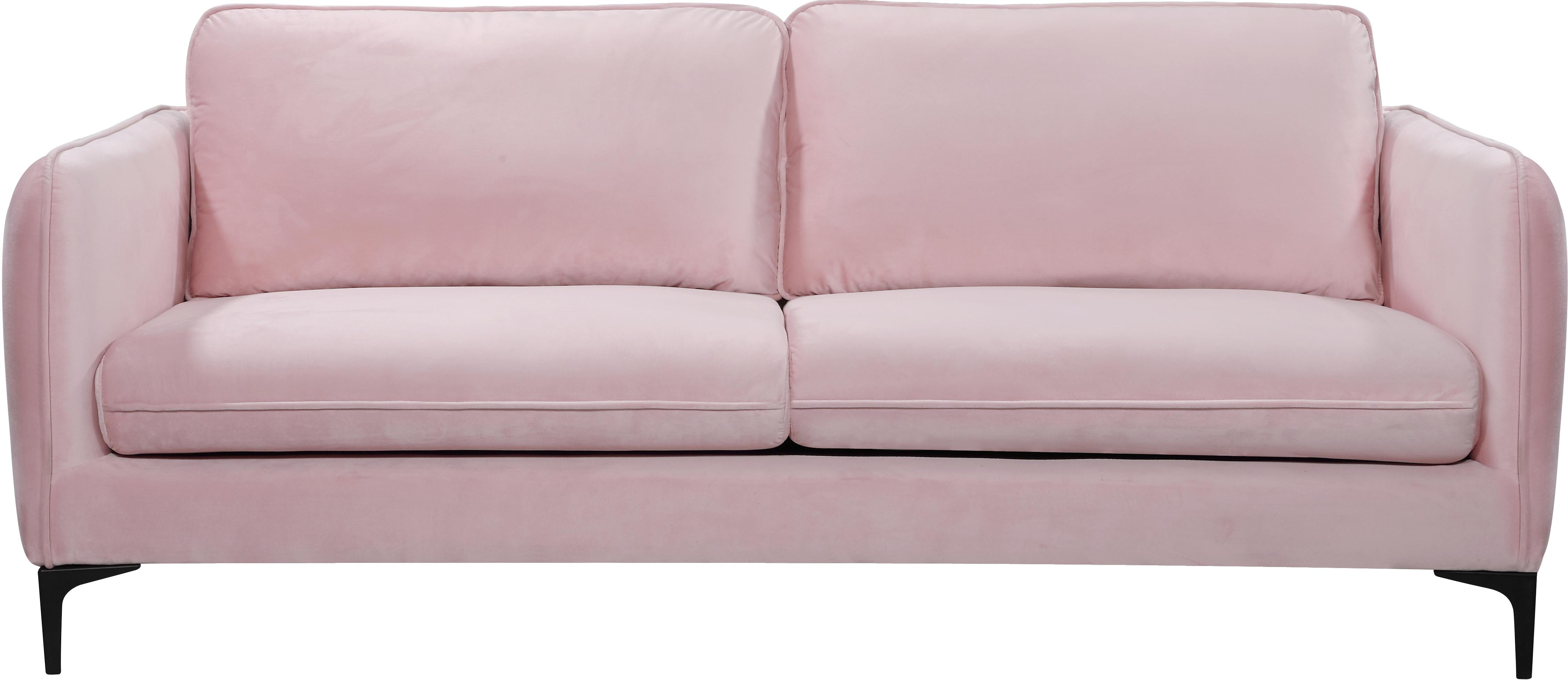 Poppy Pink Velvet Sofa - Luxury Home Furniture (MI)