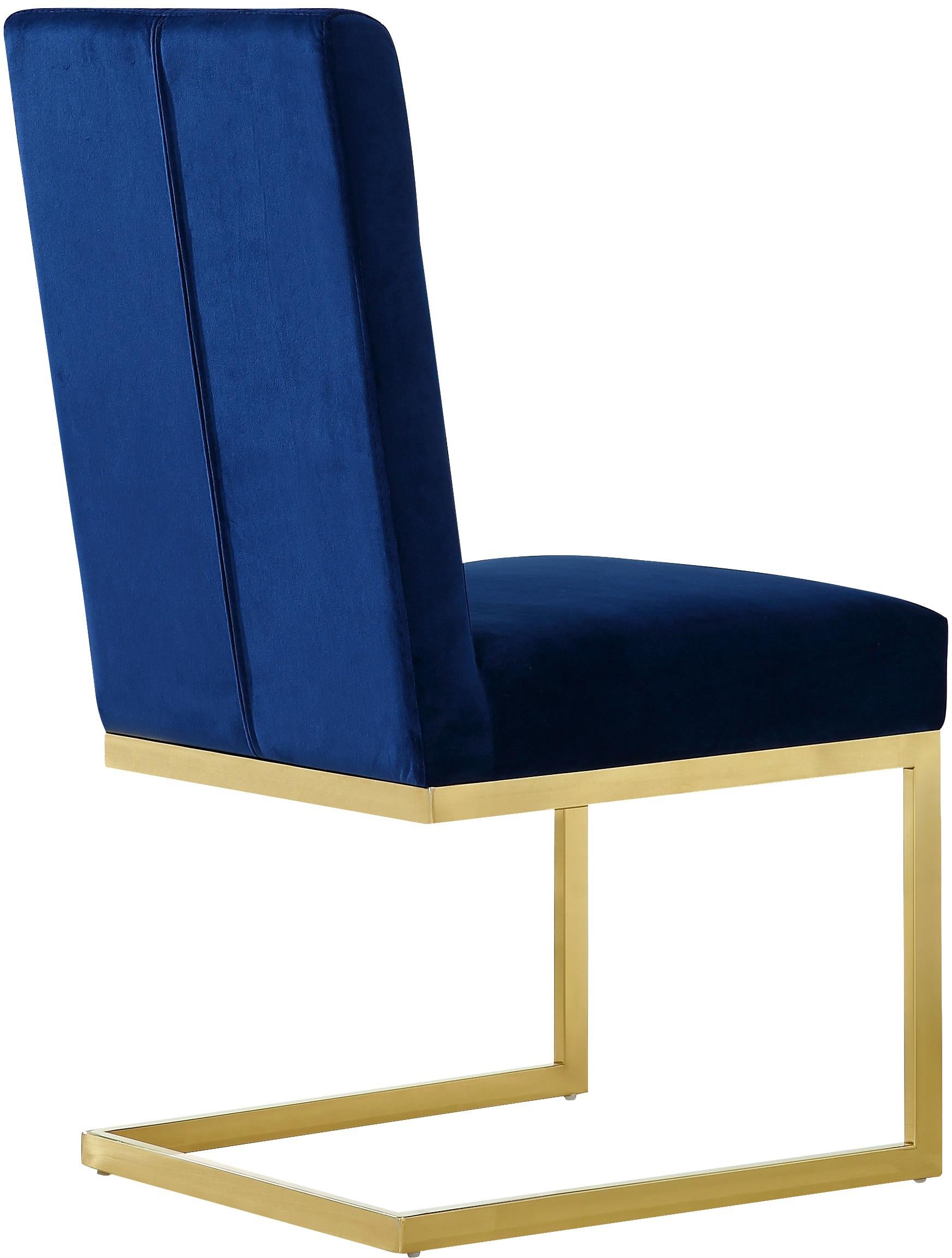 Cameron Navy Velvet Dining Chair - Luxury Home Furniture (MI)