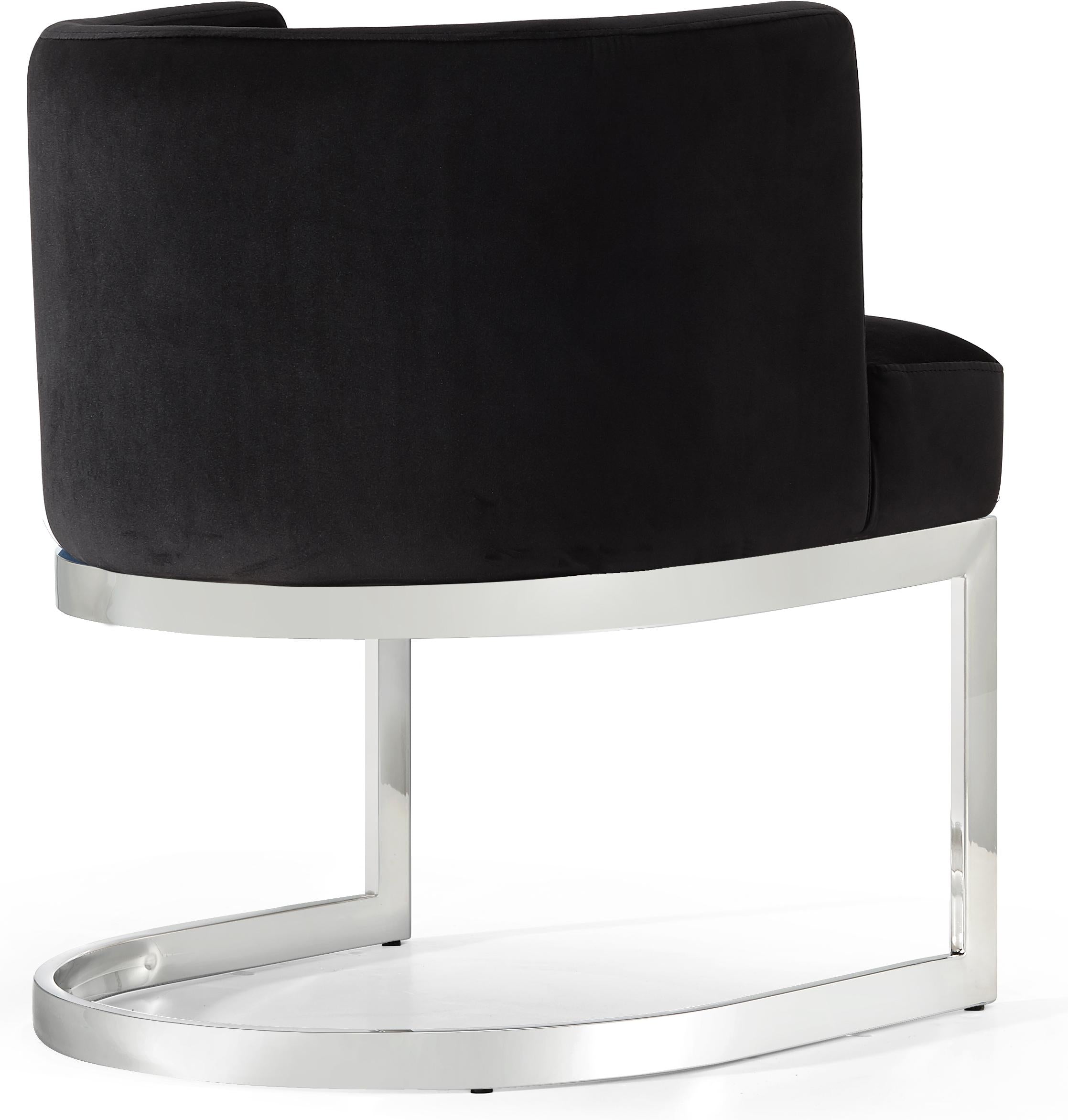 Gianna Black Velvet Dining Chair - Luxury Home Furniture (MI)