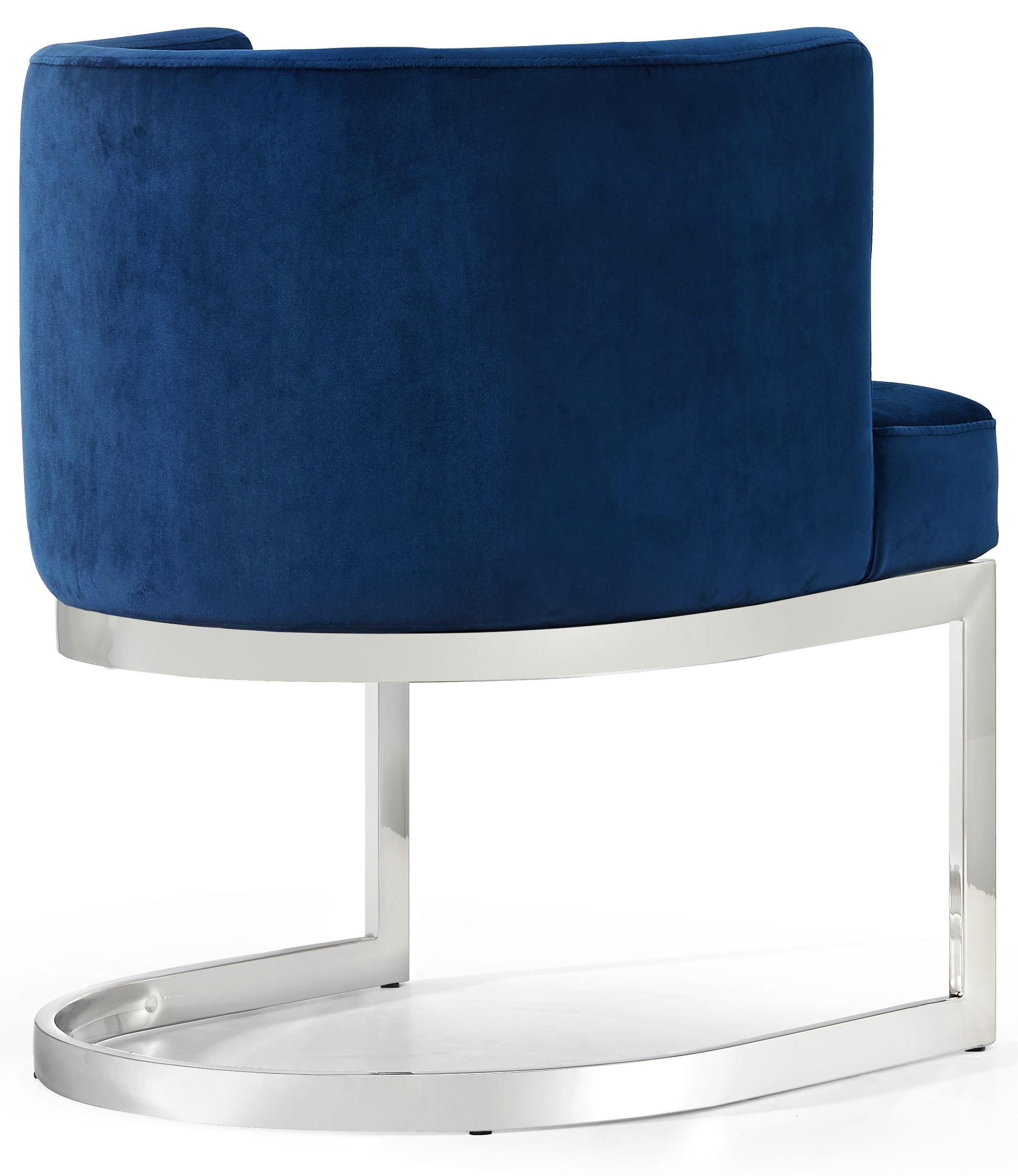 Gianna Navy Velvet Dining Chair - Luxury Home Furniture (MI)