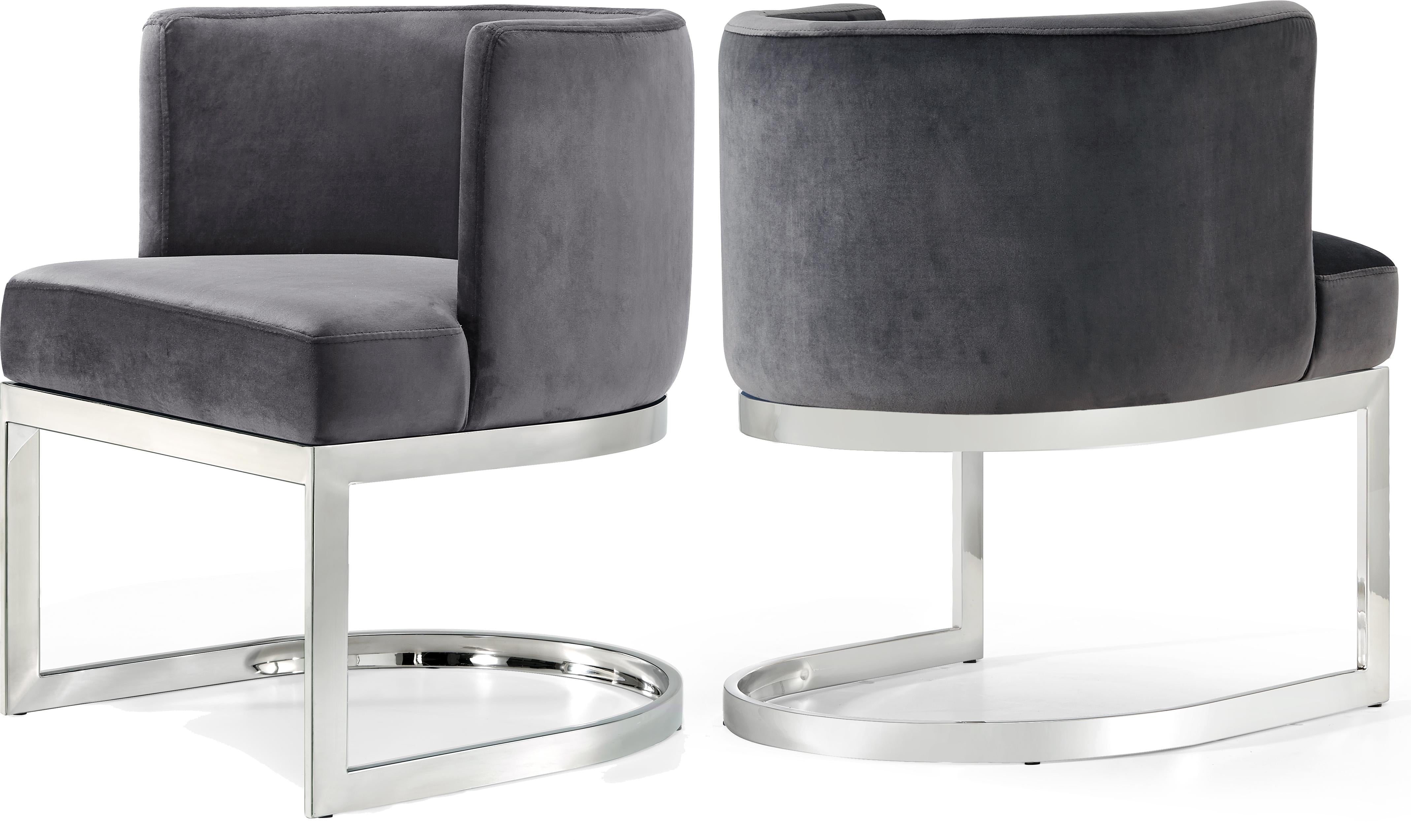 Gianna Grey Velvet Dining Chair - Luxury Home Furniture (MI)
