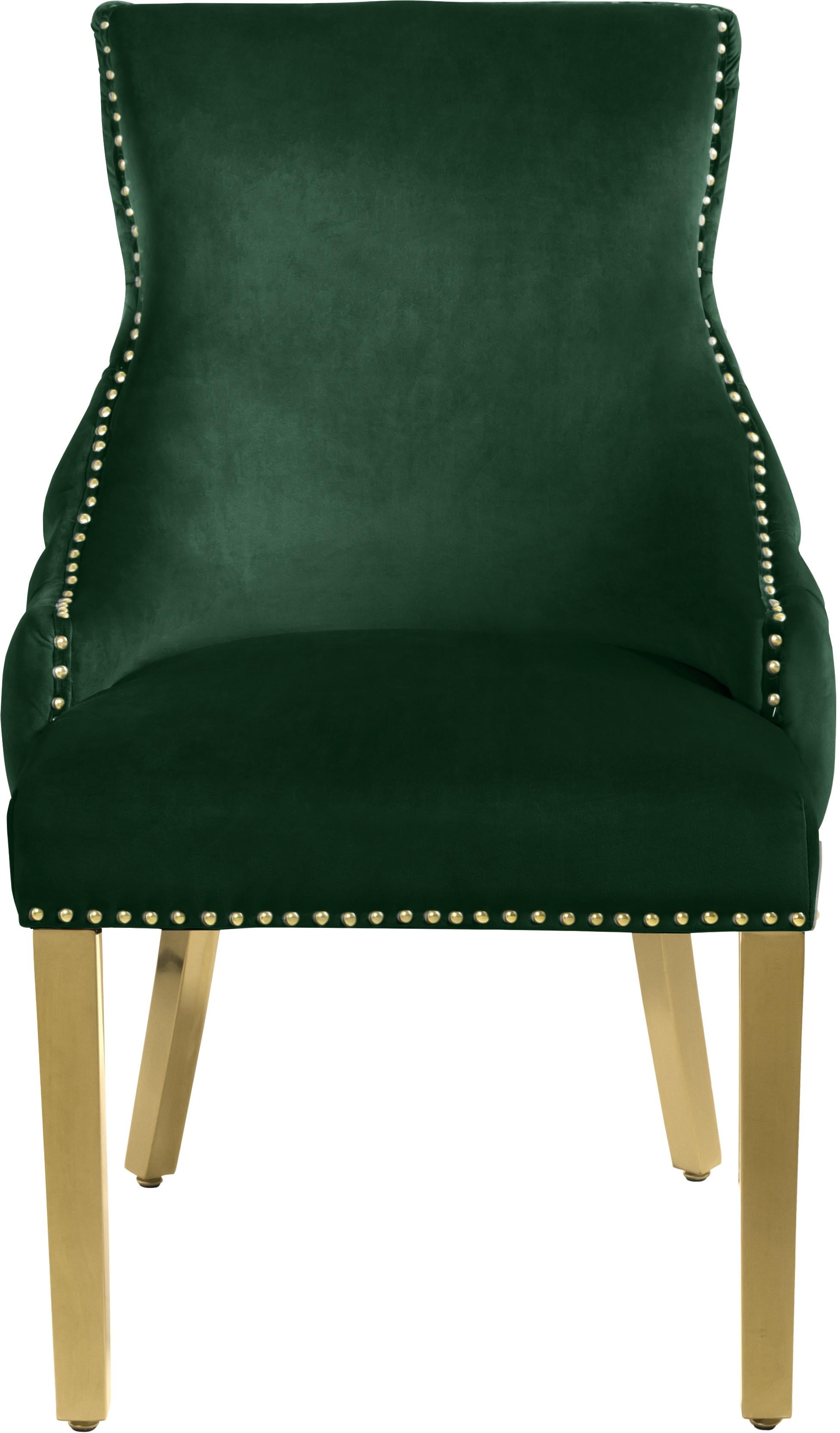 Tuft Green Velvet Dining Chair - Luxury Home Furniture (MI)