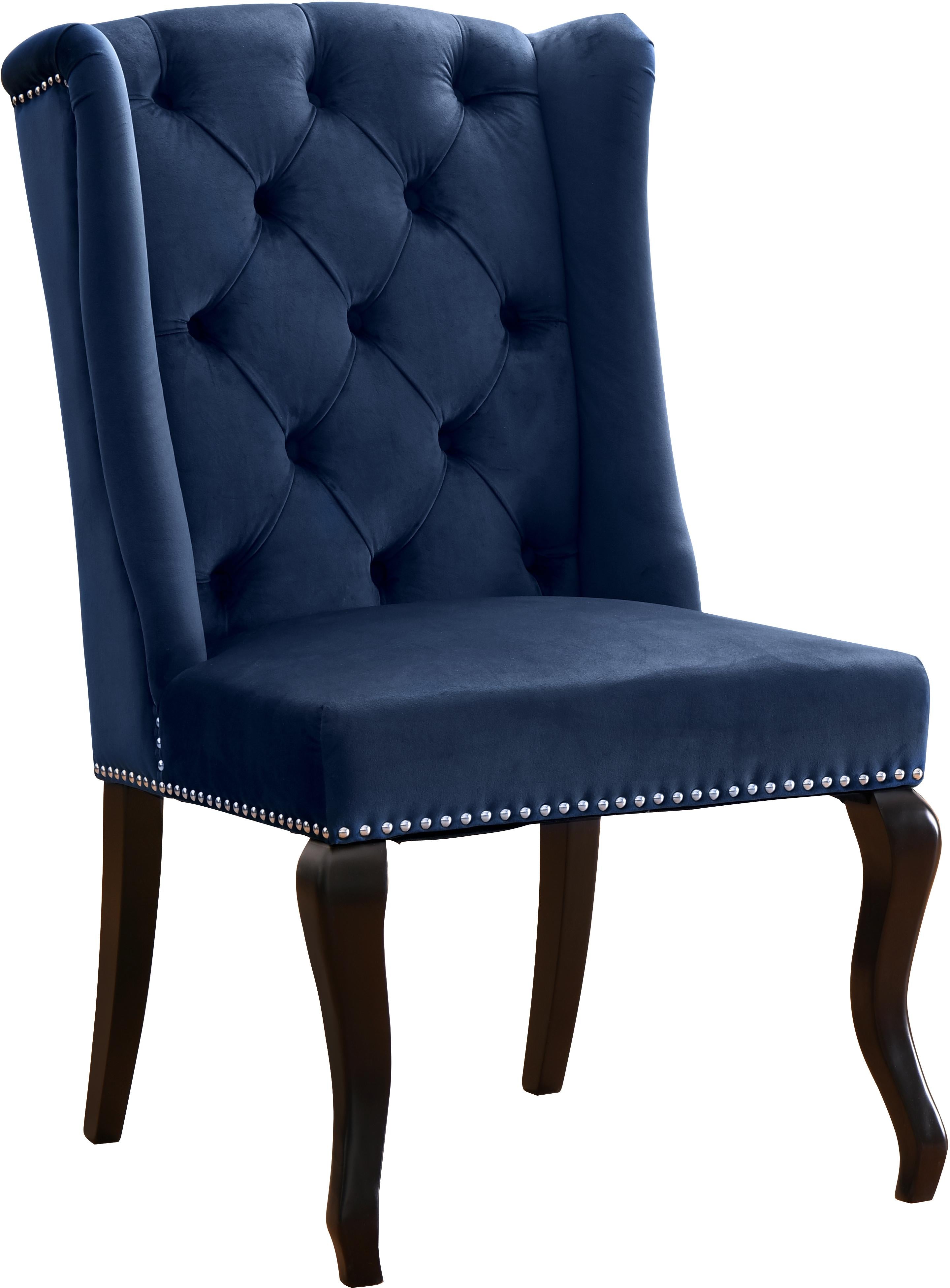 Suri Navy Velvet Dining Chair - Luxury Home Furniture (MI)