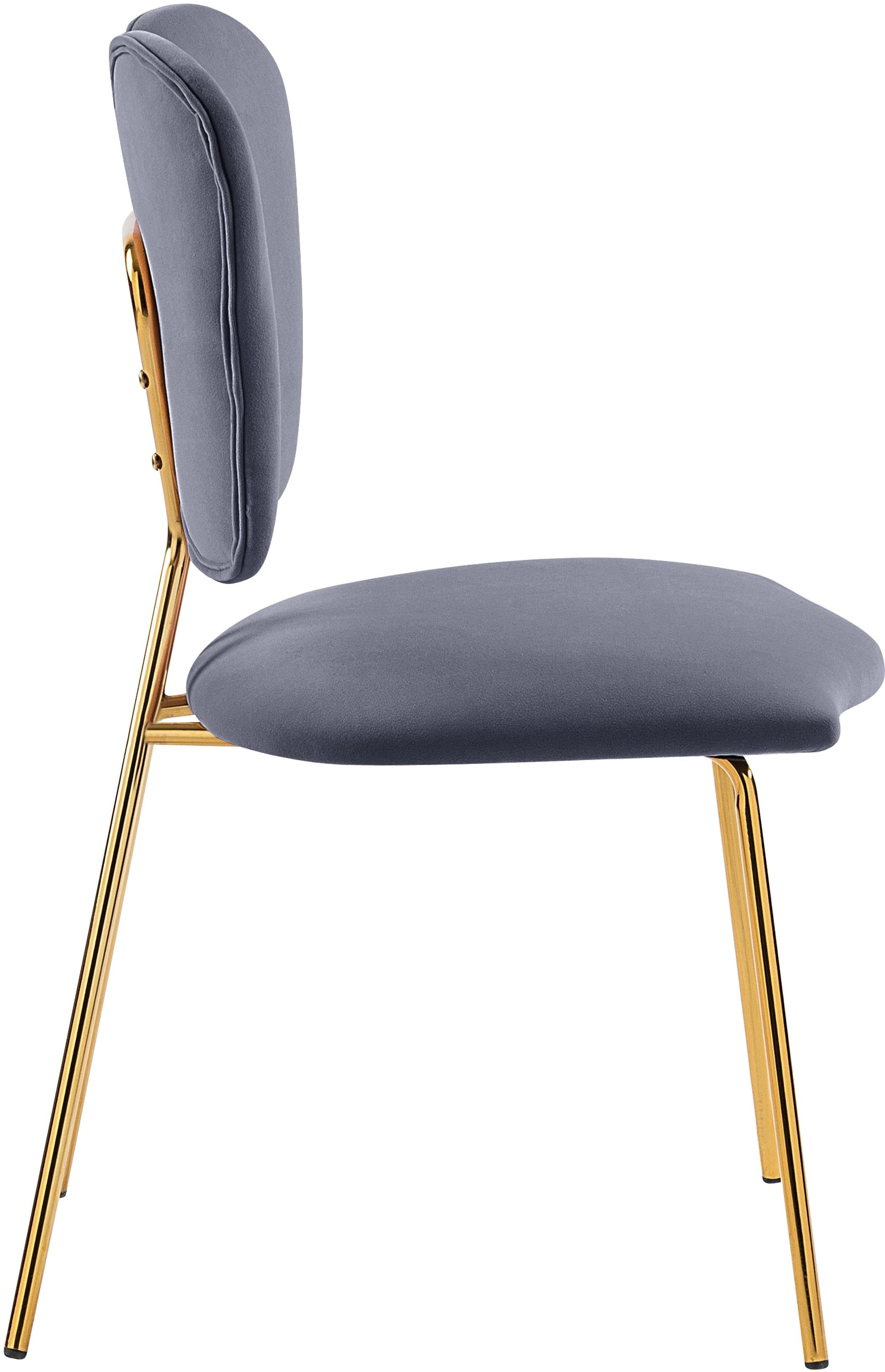 Angel Grey Velvet Dining Chair - Luxury Home Furniture (MI)