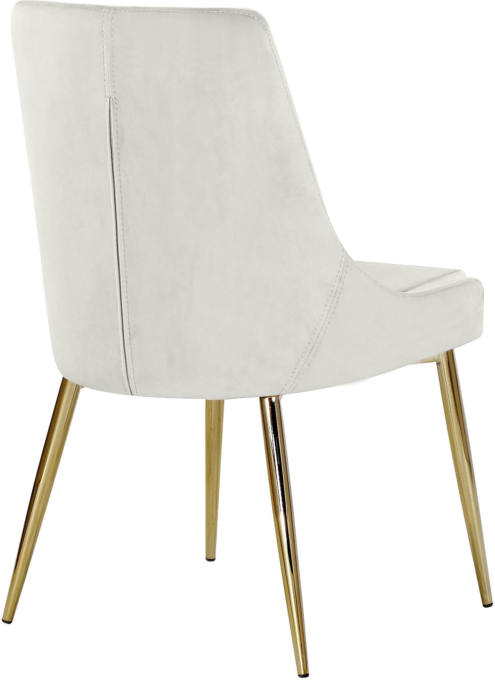 Karina Cream Velvet Dining Chair - Luxury Home Furniture (MI)