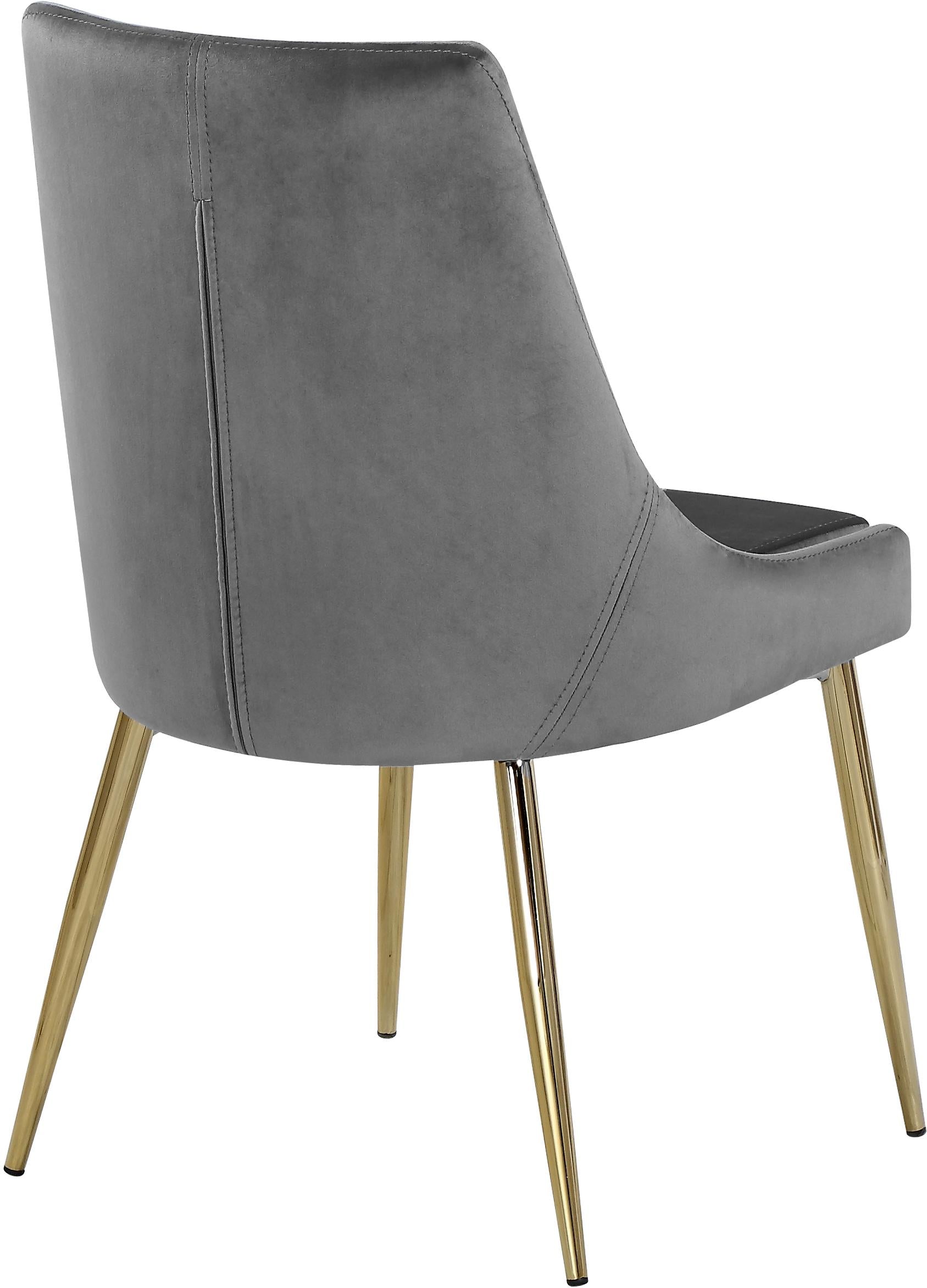 Karina Grey Velvet Dining Chair - Luxury Home Furniture (MI)